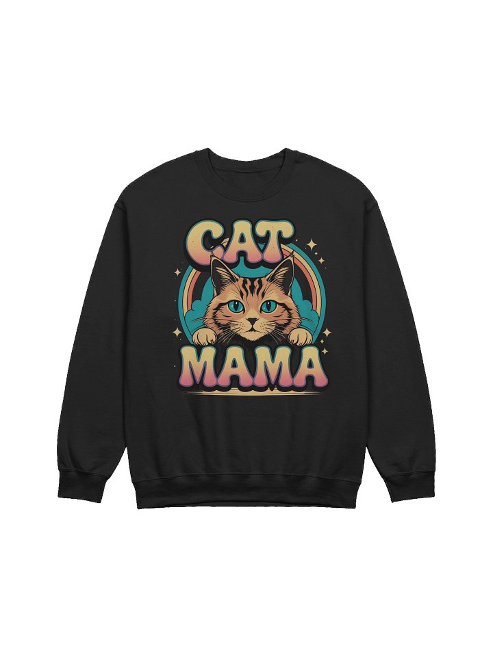 Cat Mama Rainbow Crewneck Sweatshirt product image (2)