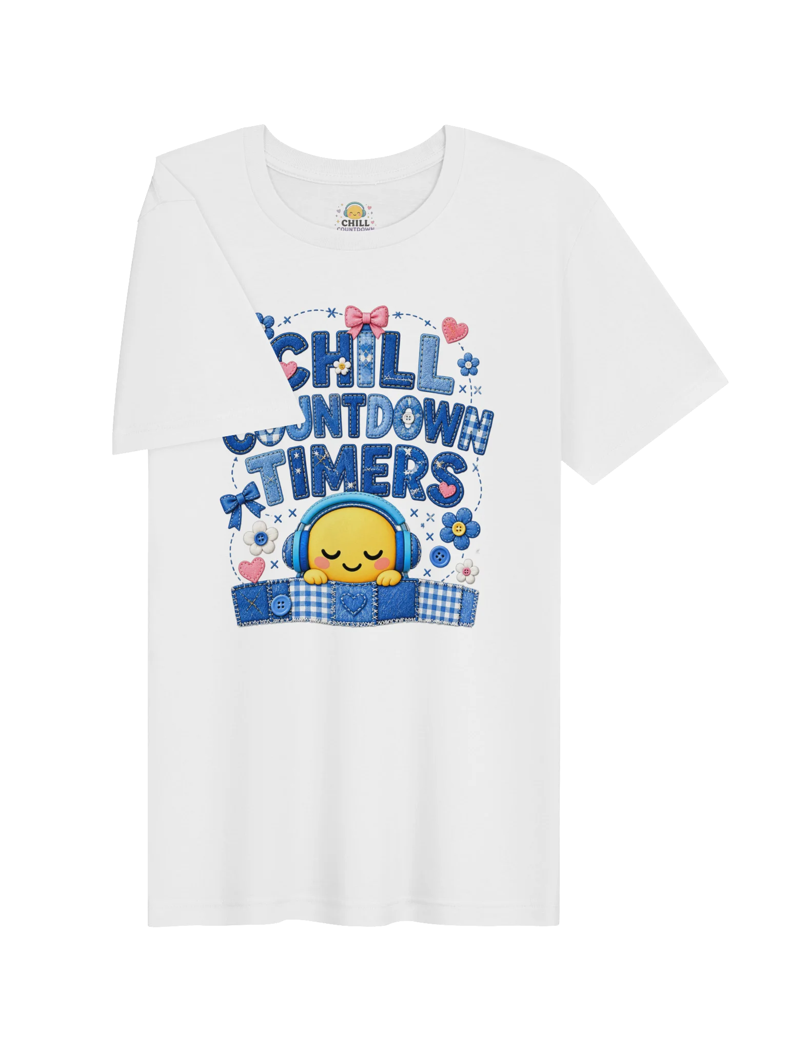 Chill Countdown Timers Denim Patchwork Shirt product image (3)