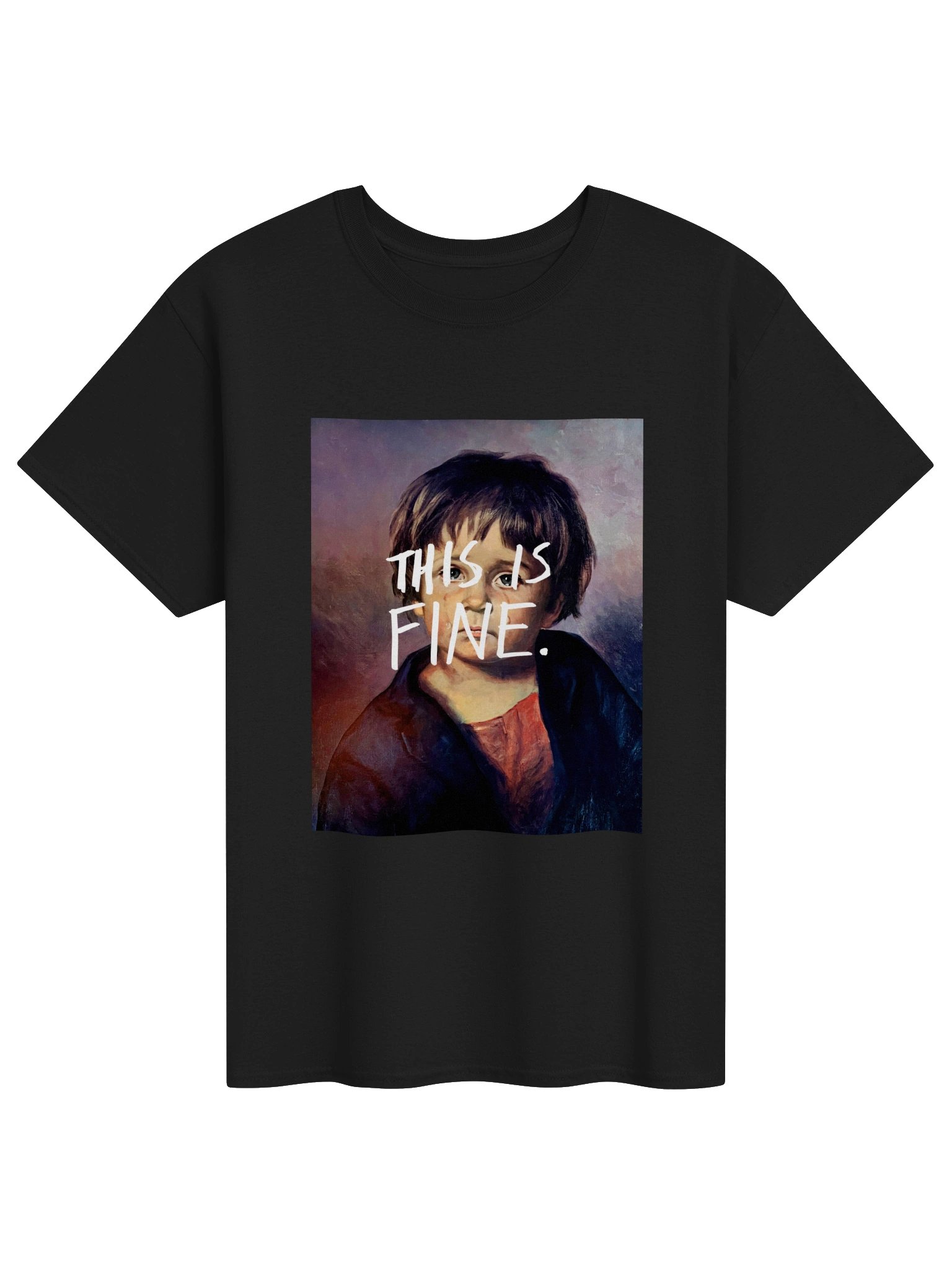 Spiral T-Shirt Crybaby This Is Fine product image (1)