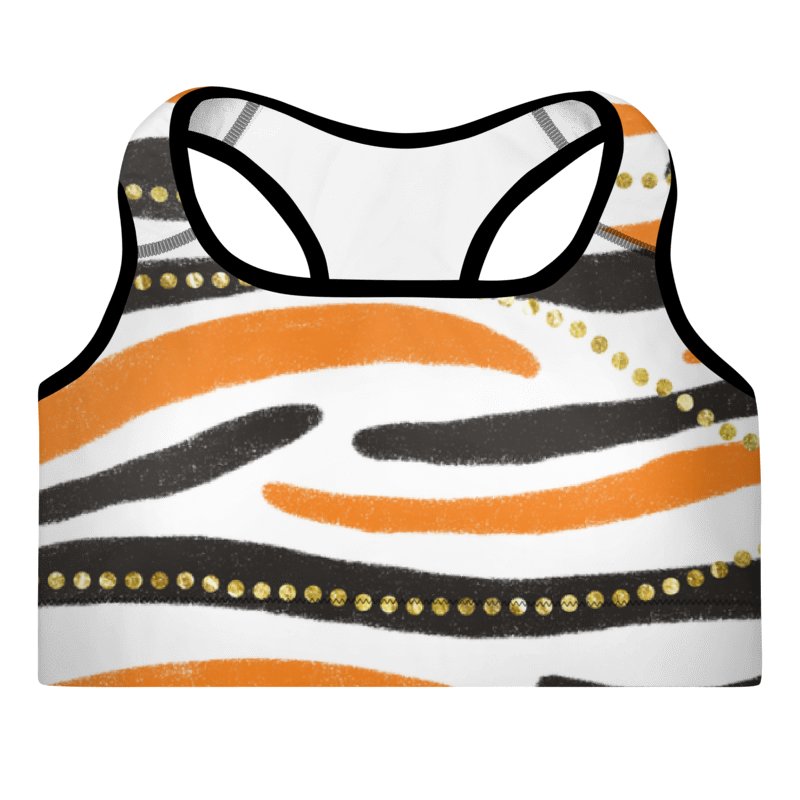 Wild Orange Padded Sports Bra product image (7)