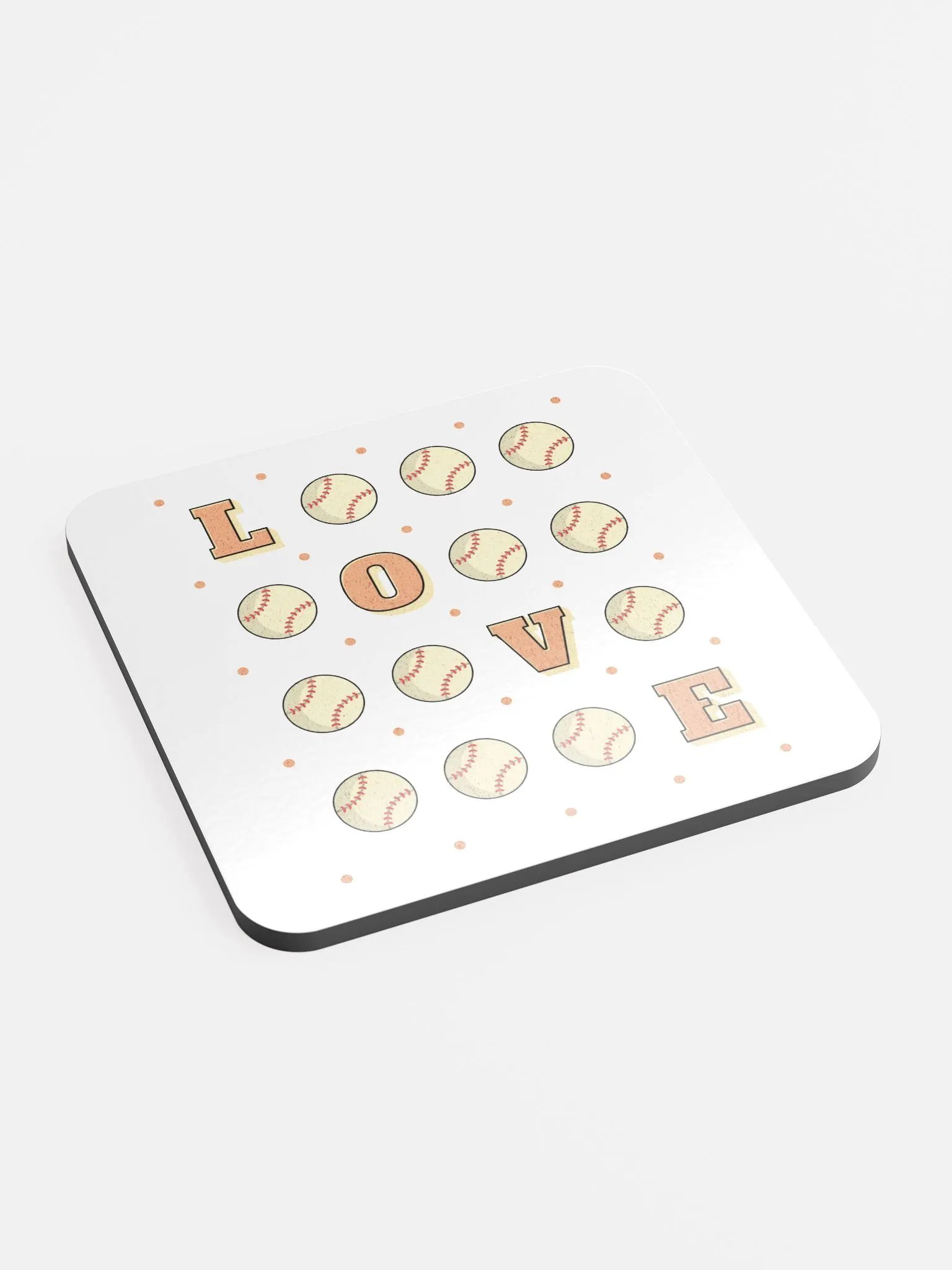Love Baseball Square Game Coasters product image (3)