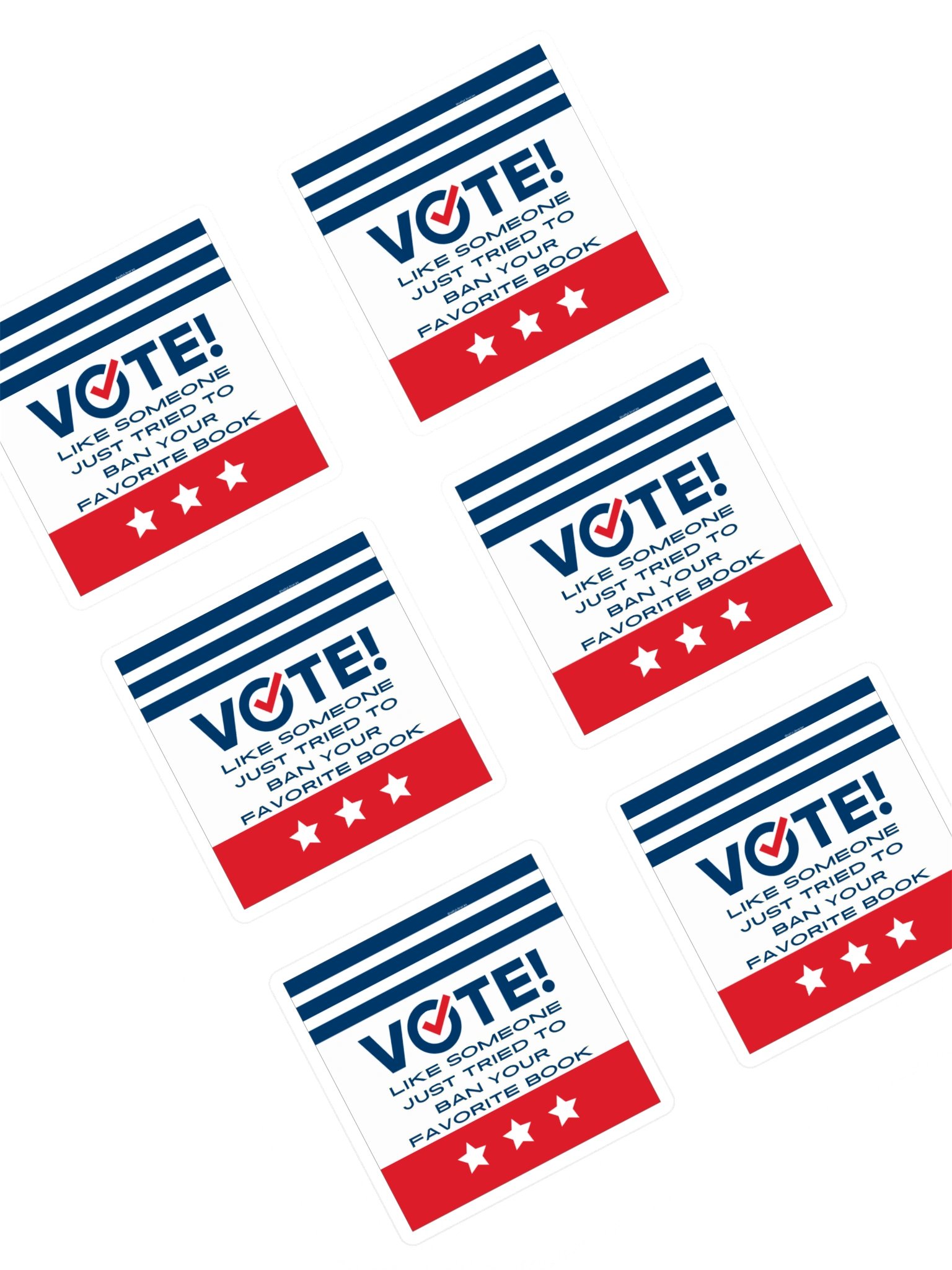 Librarians Vote - Banned Books Stickers product image (1)