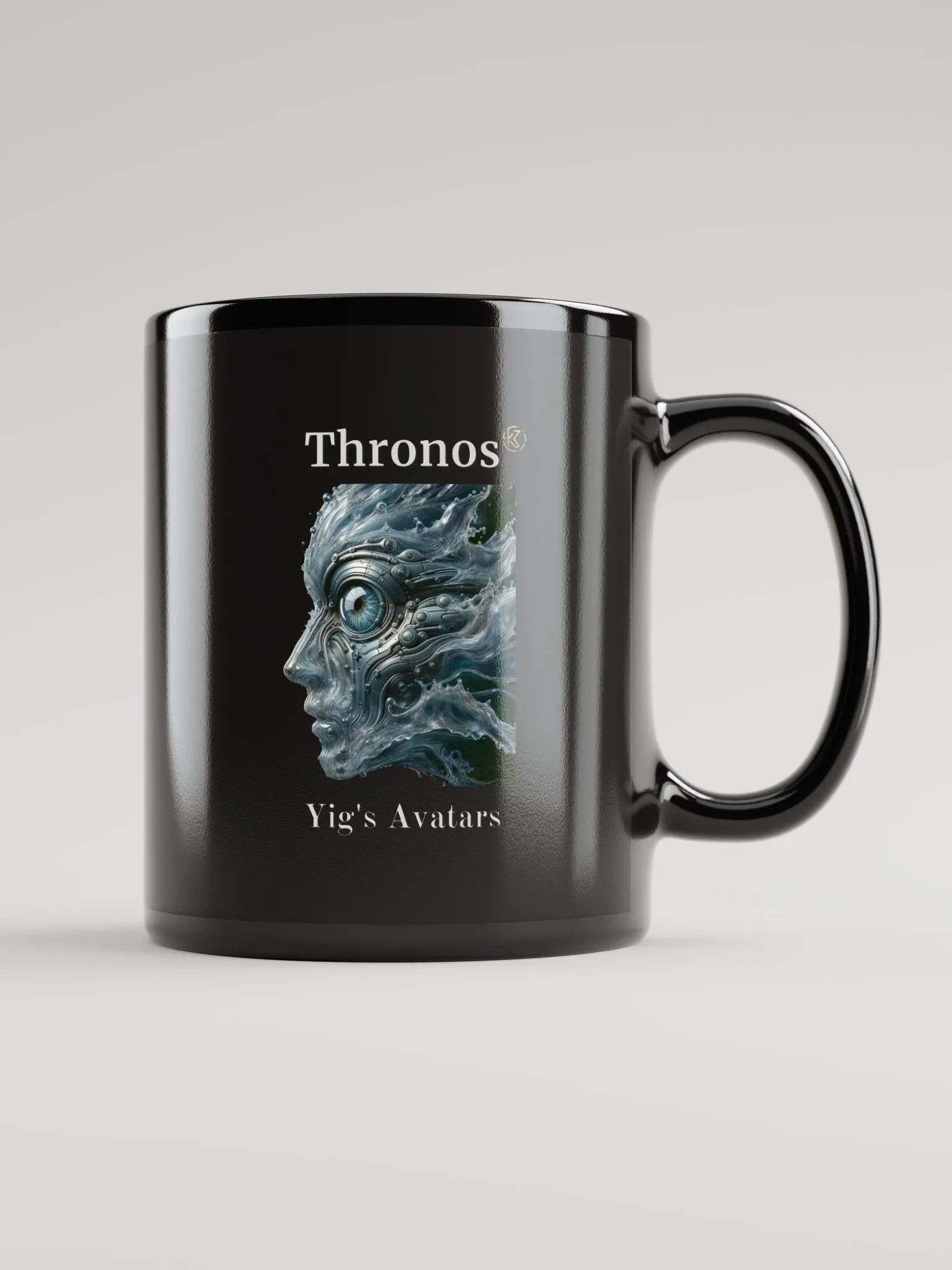 Supernal Thronos | Black Glossy Mug product image (2)