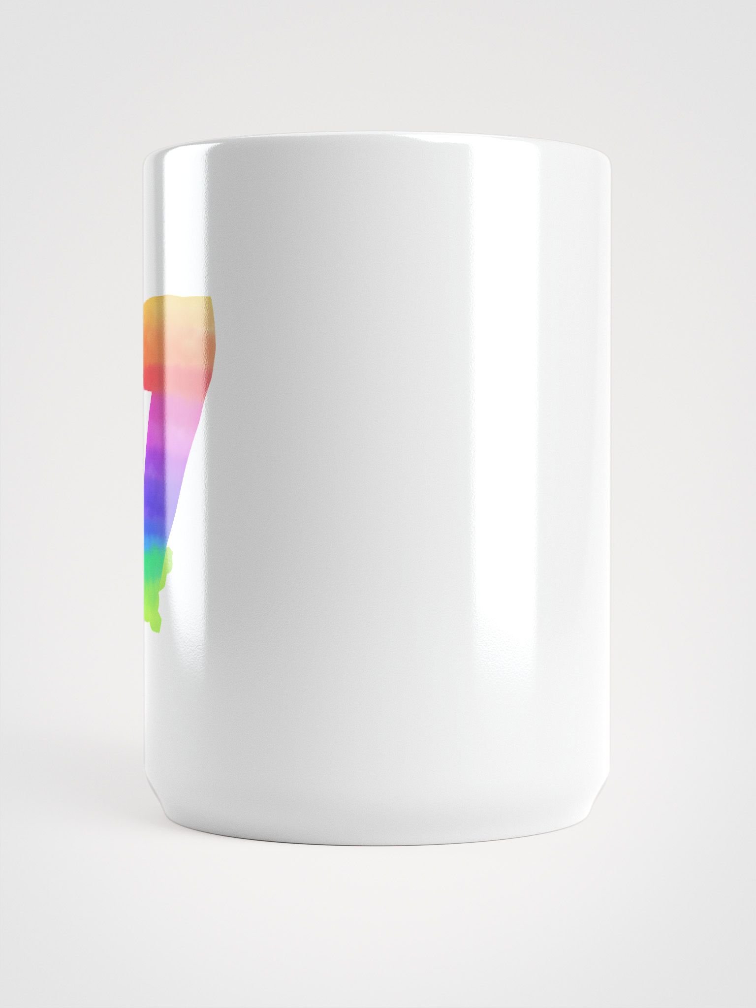 Rainbow Number 7 Ceramic Mug – Minimalist Colorful Coffee Cup product image (6)