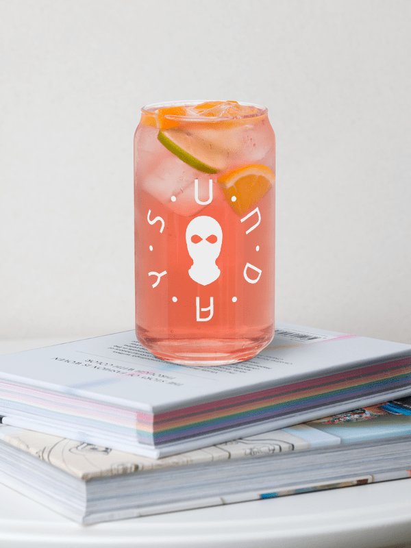 Sunday Logo Can-Shaped Glass product image (1)