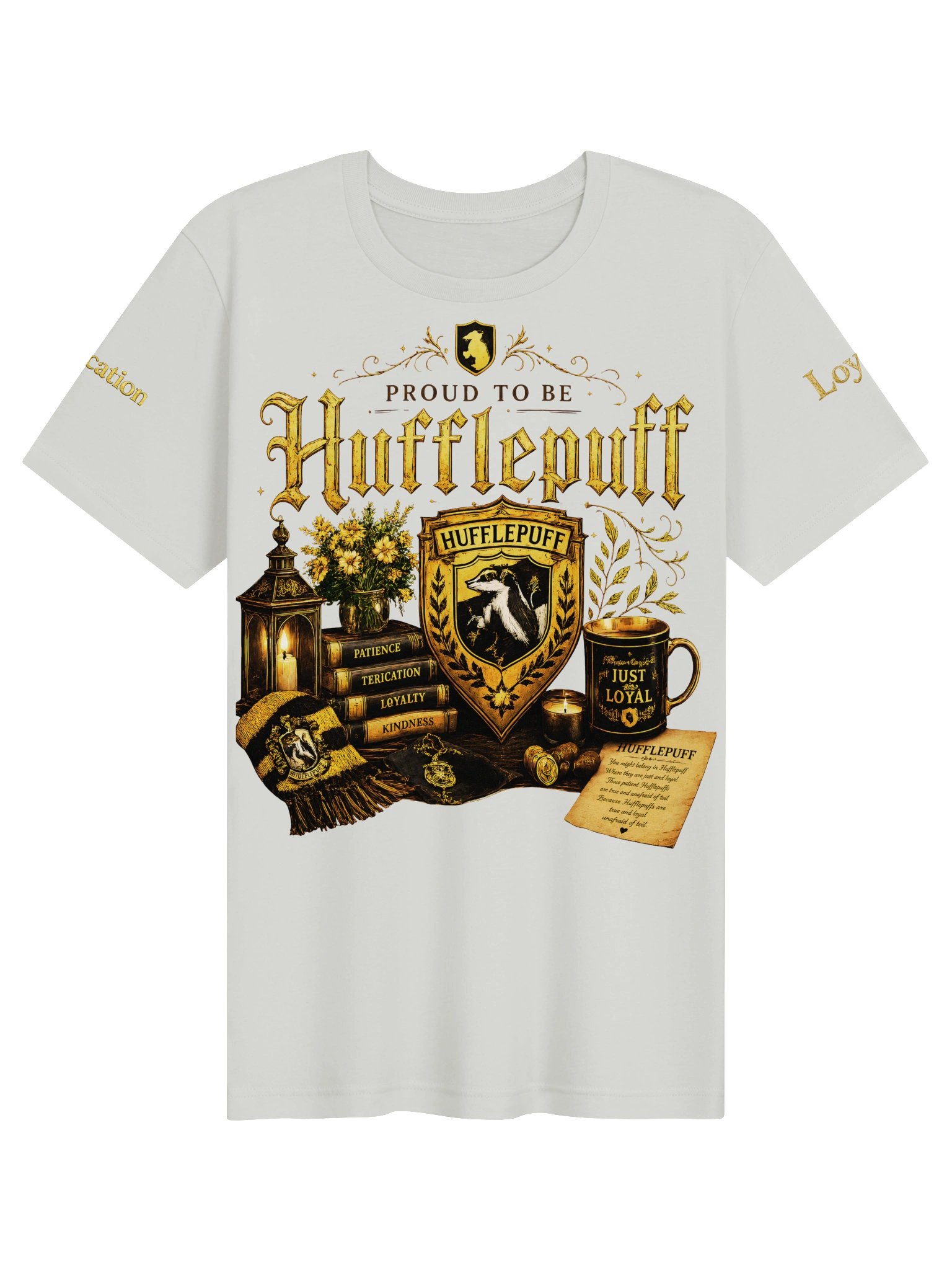 🦡 Vintage Wizarding House Collection – Proud to Be Hufflepuff T-Shirt product image (5)
