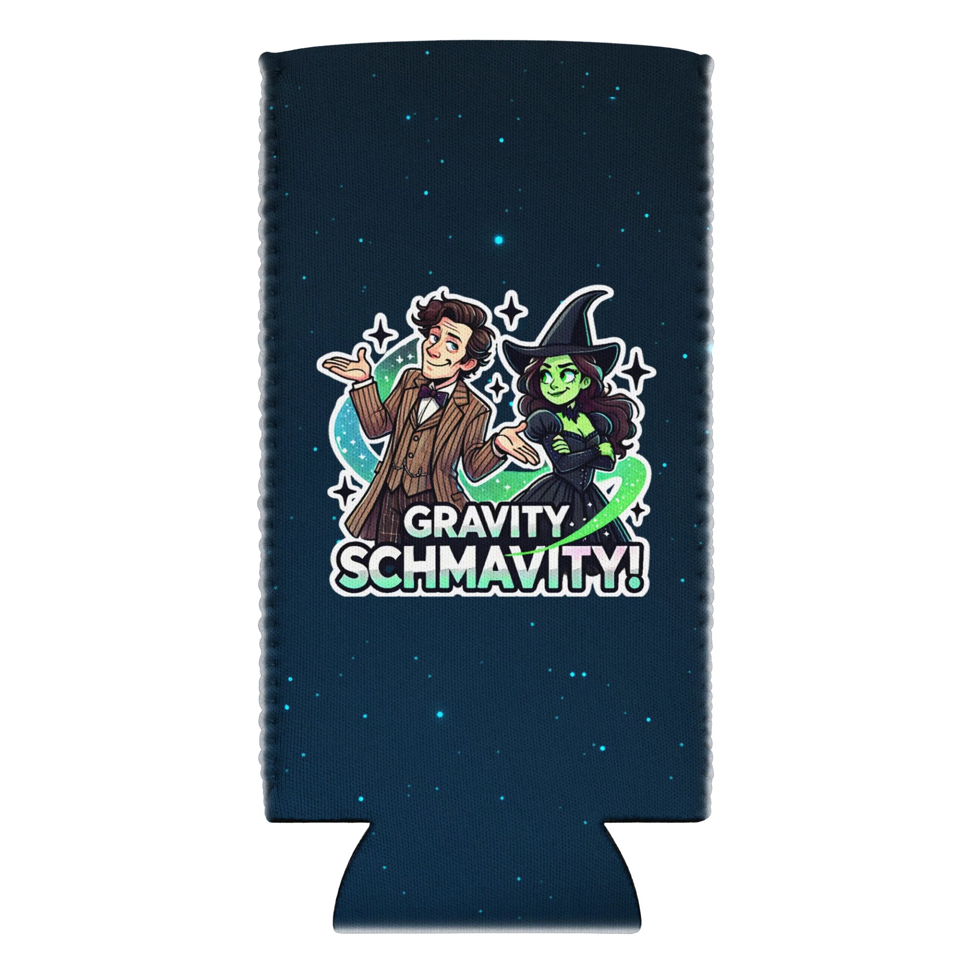 Defying Gravity Schmavity Can Cooler – Funny Wicked Whovian Coozie Gift product image (3)