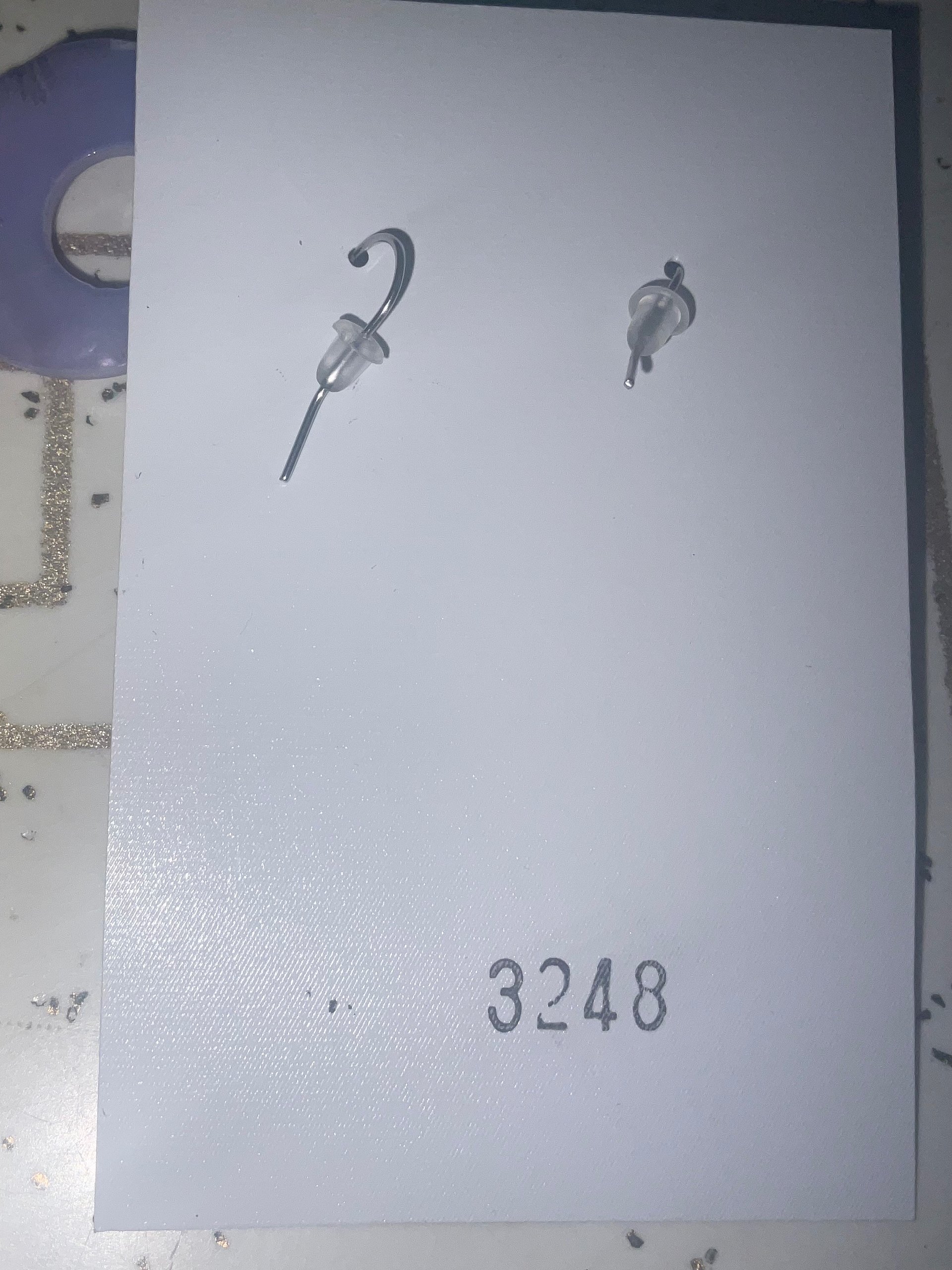 Lavender Shell earrings with Opal product image (3)