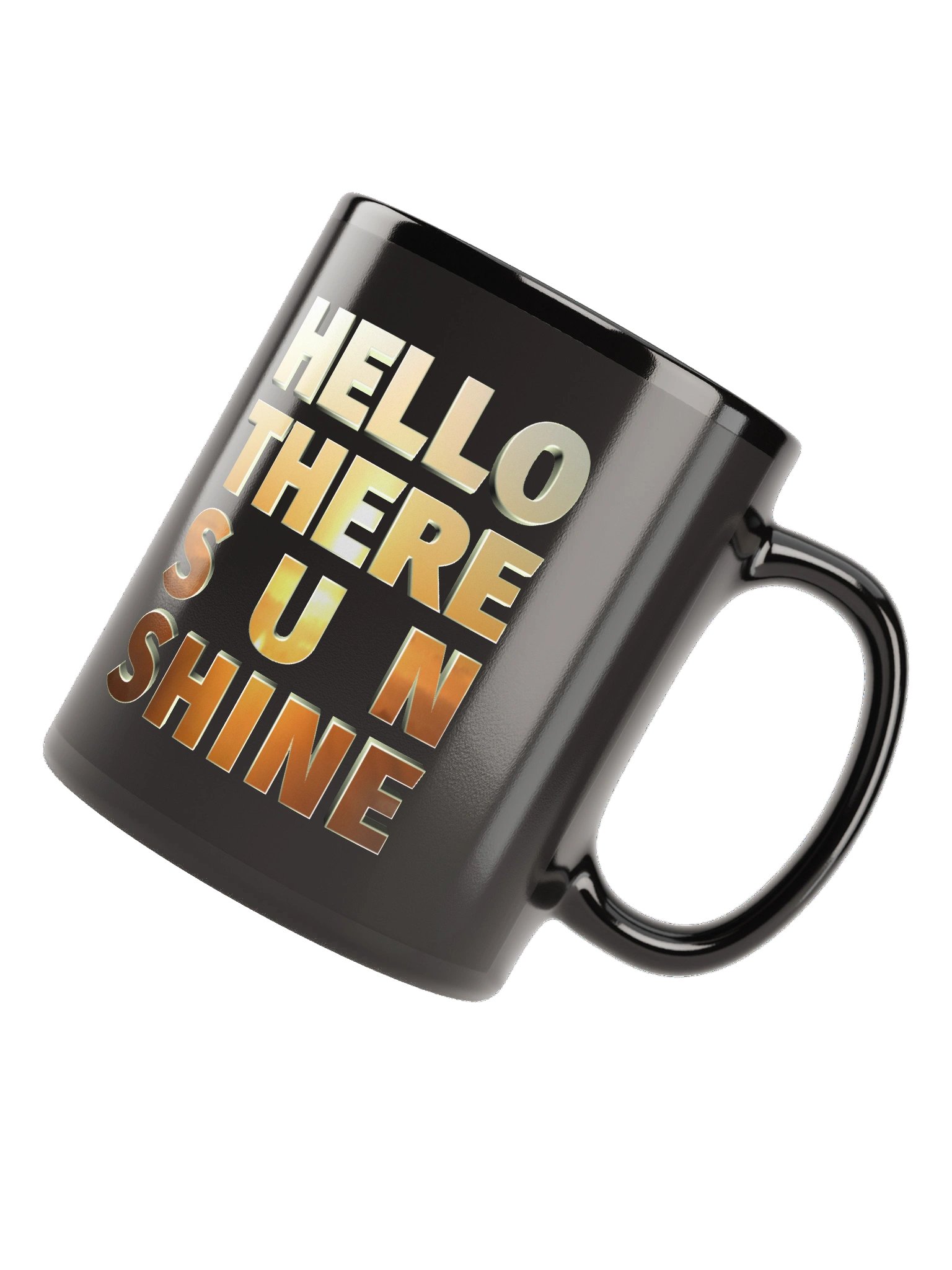 Hello There Sunshine - CaribbeanApples | Black Glossy Mug product image (12)