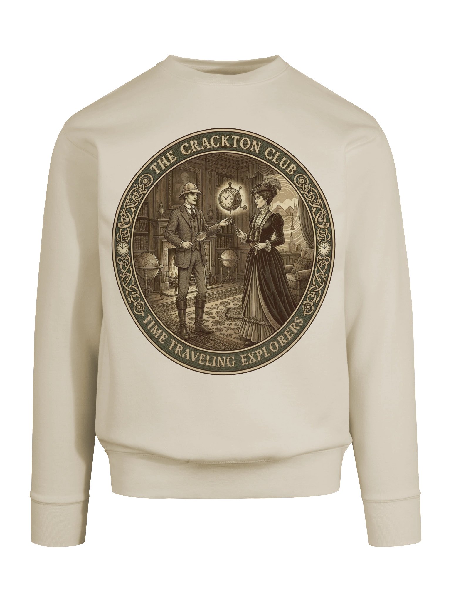 “The Crackton Club – Time Traveling Explorers” – Sweatshirt product image (65)