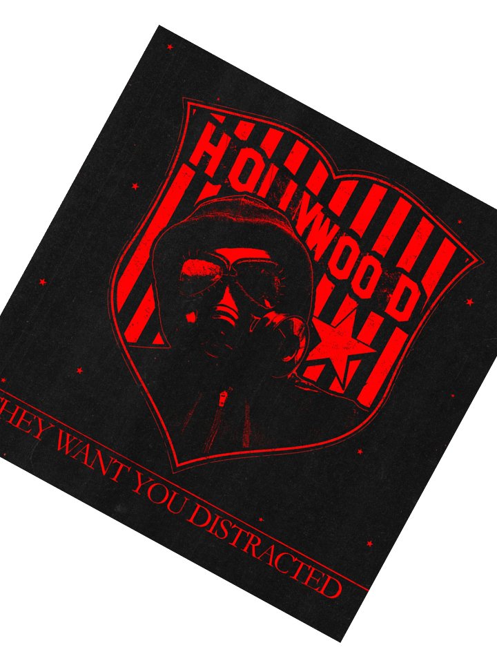 "DISTRACTION" STICKER RED product image (4)
