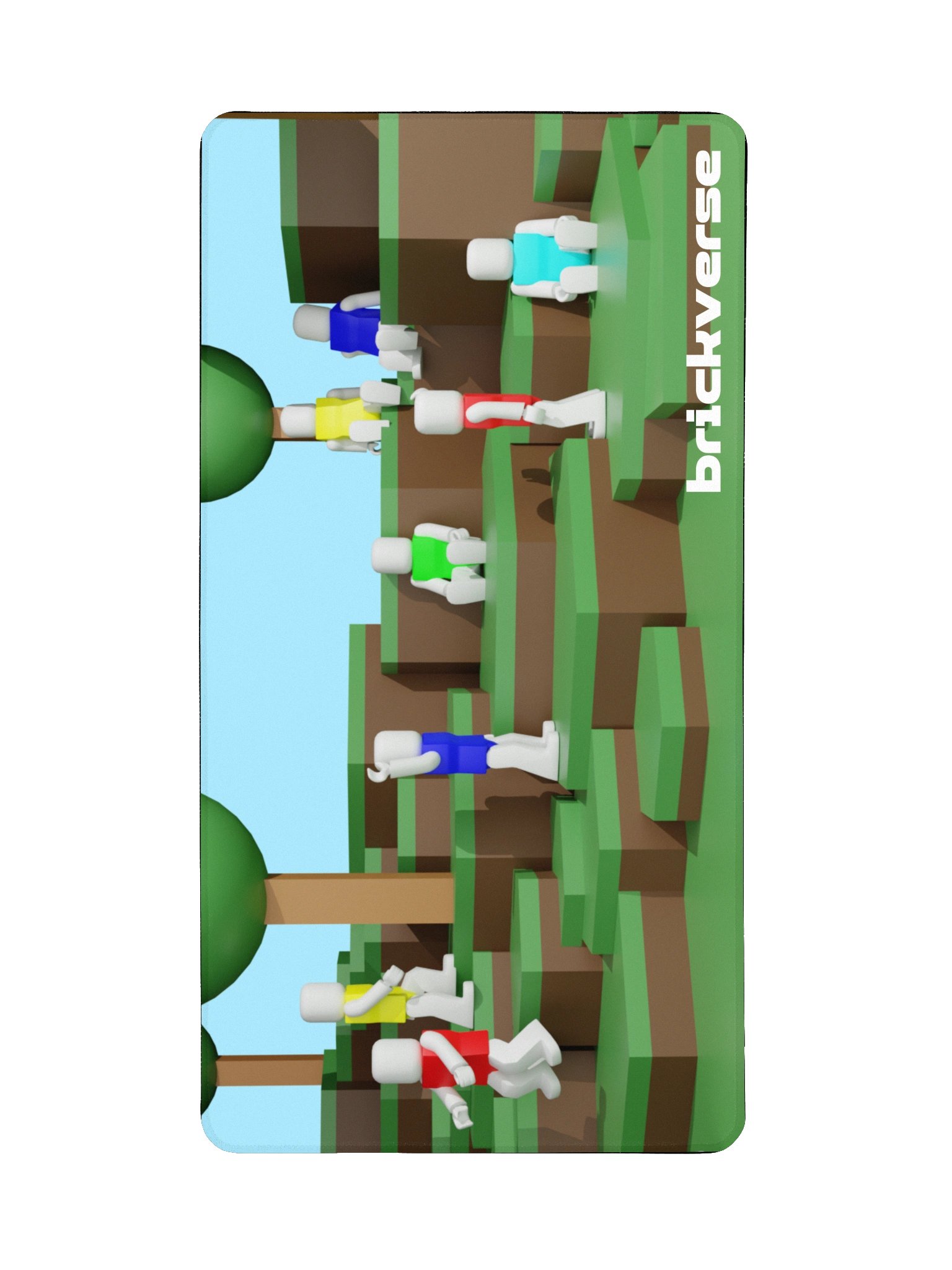 Blocky Landscape Desktop Mat product image (2)