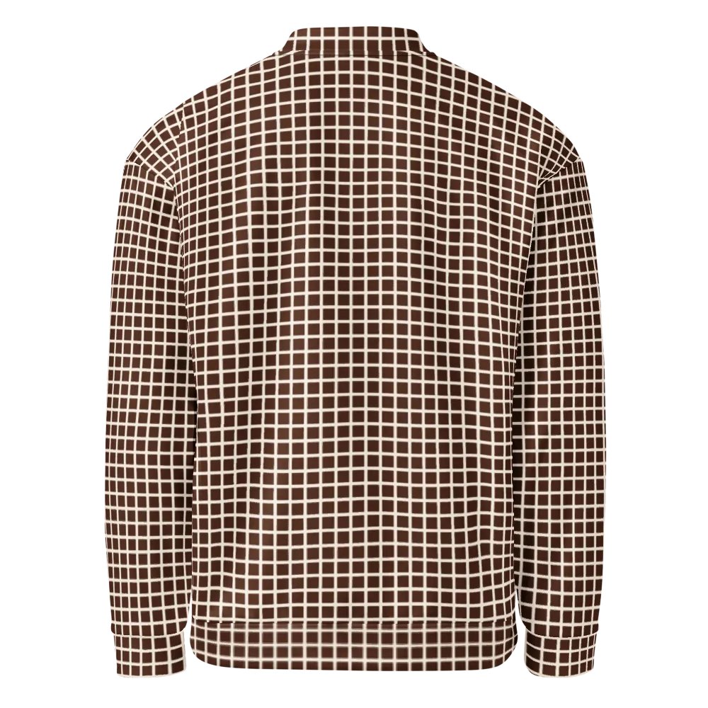 Graph Check Brown and Cream Bomber Jacket product image (6)