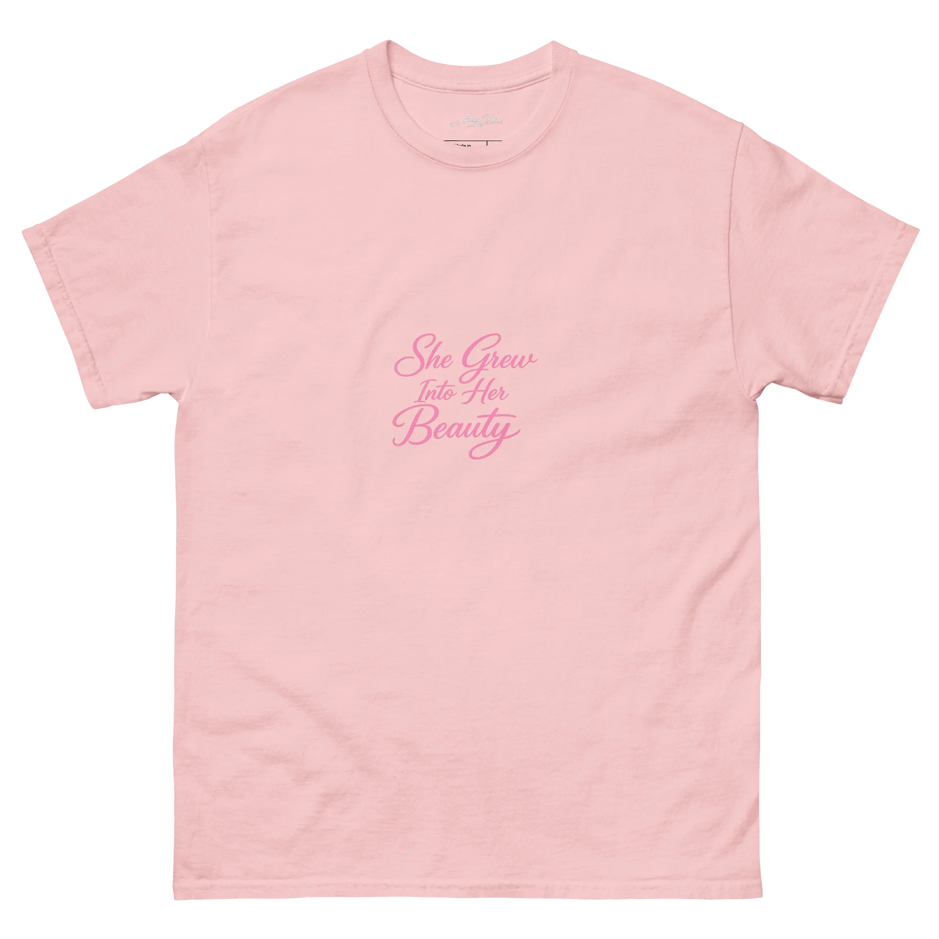 She Grew Into Her Pretty – Feminine Script Tee product image (2)