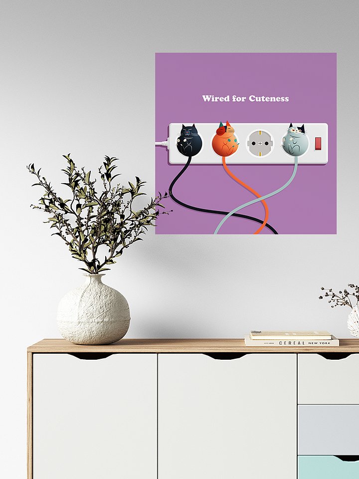 Wired for Cuteness Art Print product image (6)