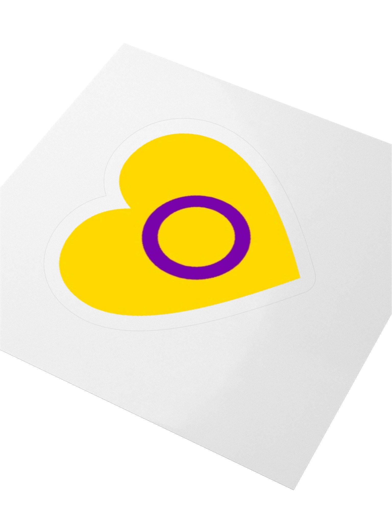 Intersex Heart Sticker product image (6)