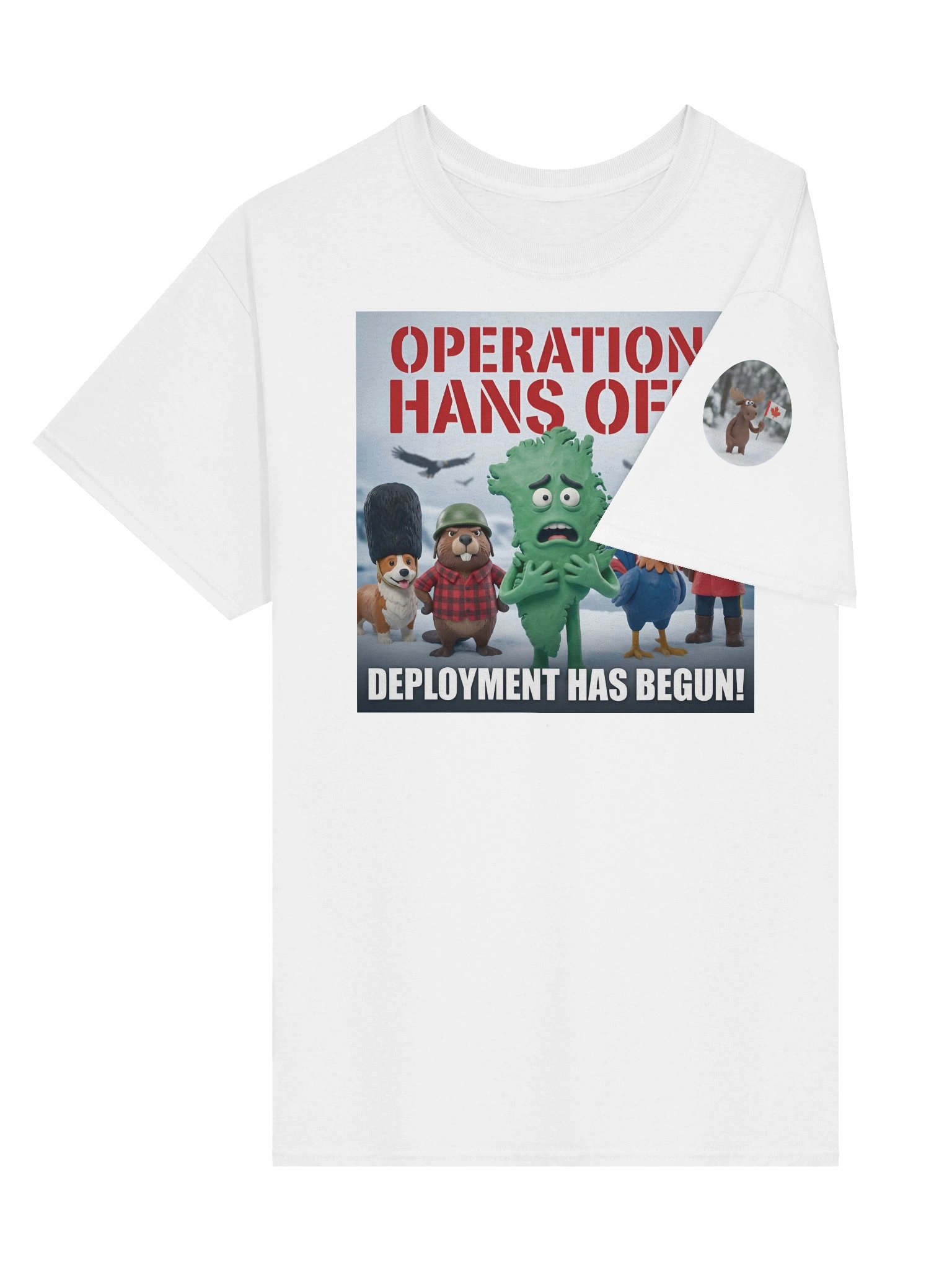 Operation: Hans Off! | Essential Character Tee (White) product image (3)