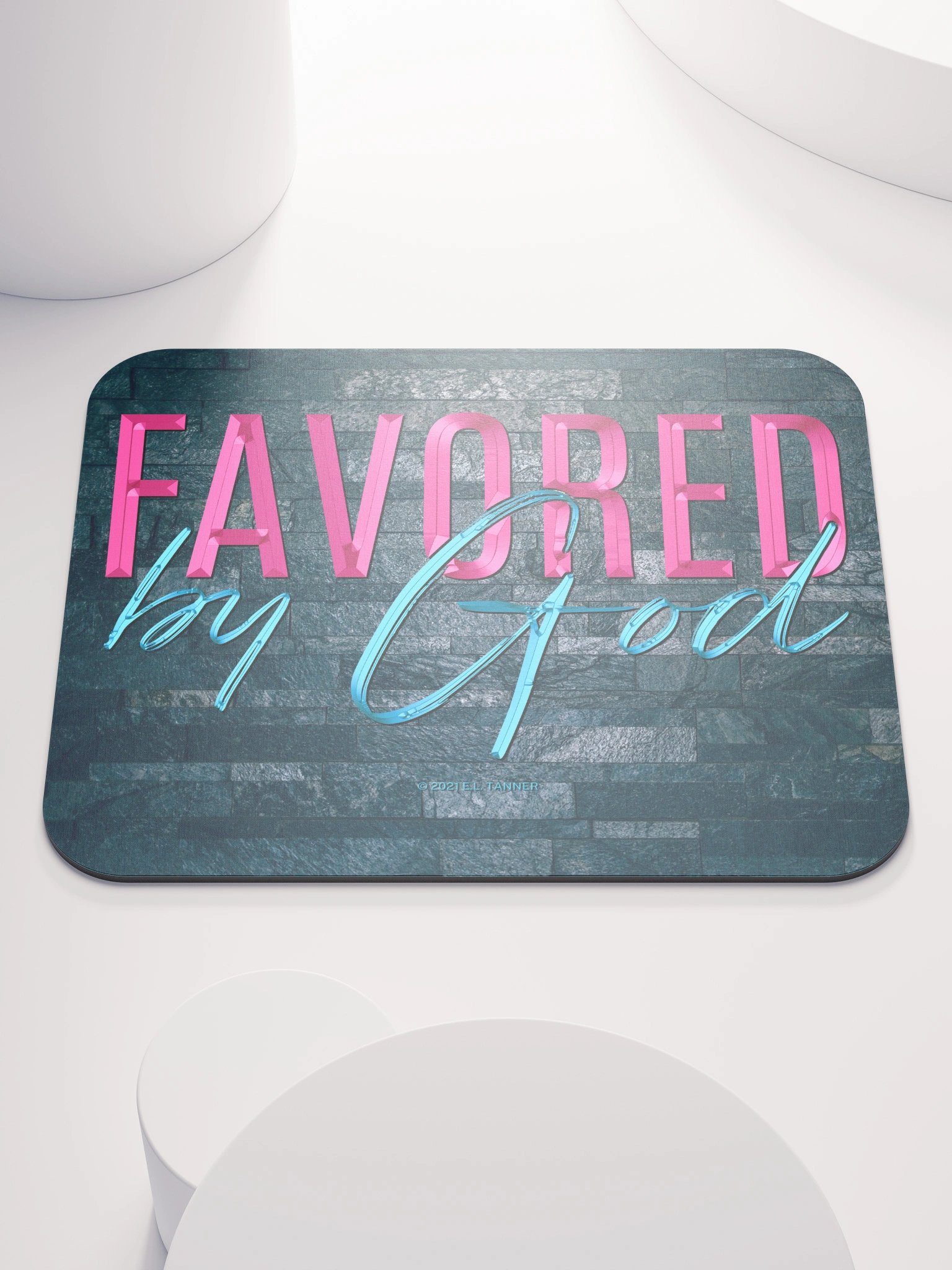 Favored by Good, Blk Mouse Pad BV product image (1)