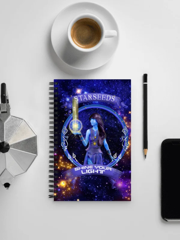 Starseeds Shine Your Light Spiral Notebook product image (4)