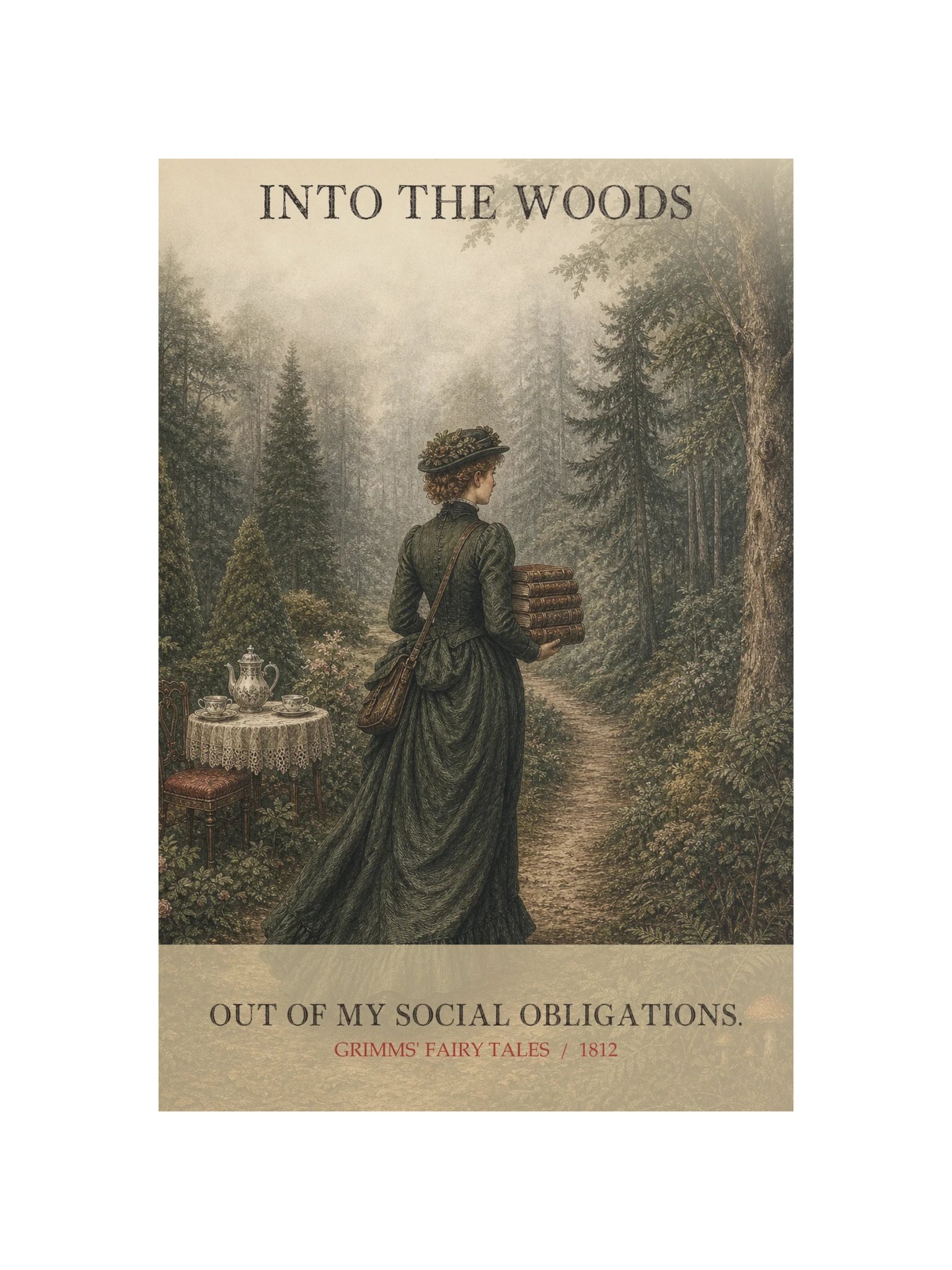 Into Woods Out Social Obligations -- Grimms Fairy Tales Art Print product image (12)