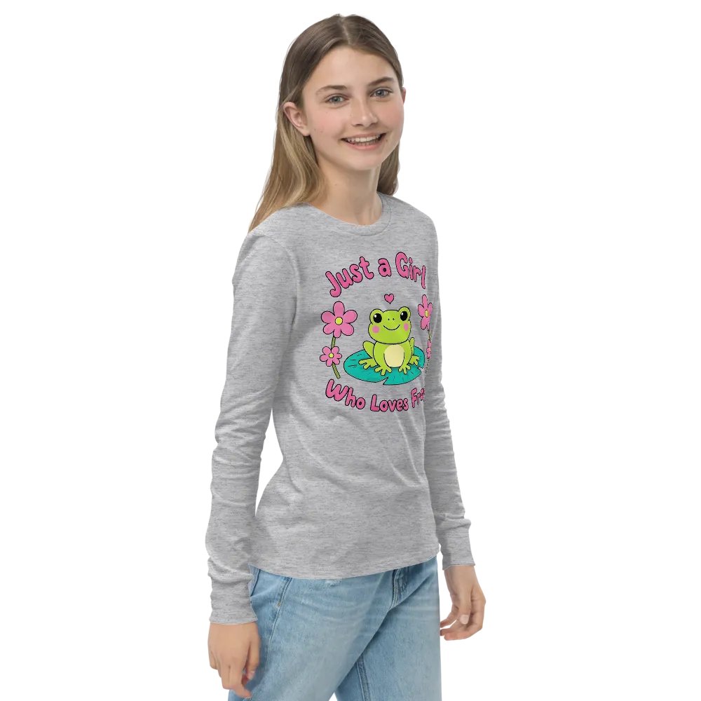 Froggy Fun Long Sleeve Tee Bella+Canvas (Kid's Unisex) product image (4)