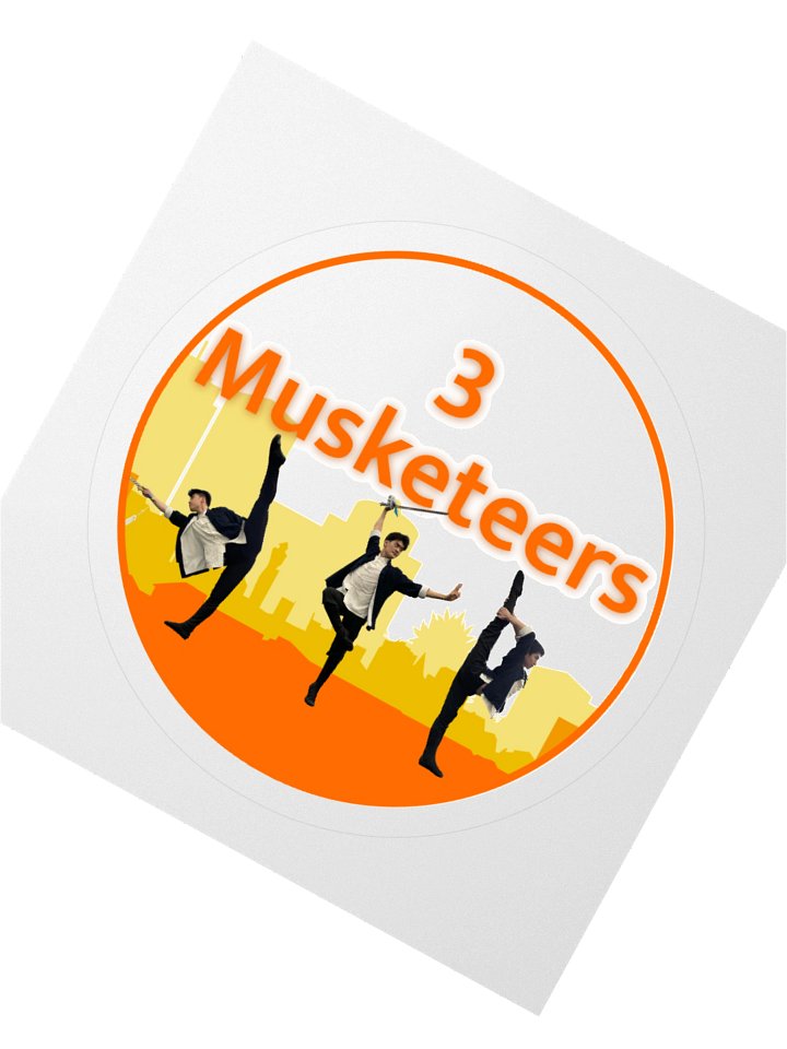 3 Musketeers Cityscape Logo Stickers product image (8)