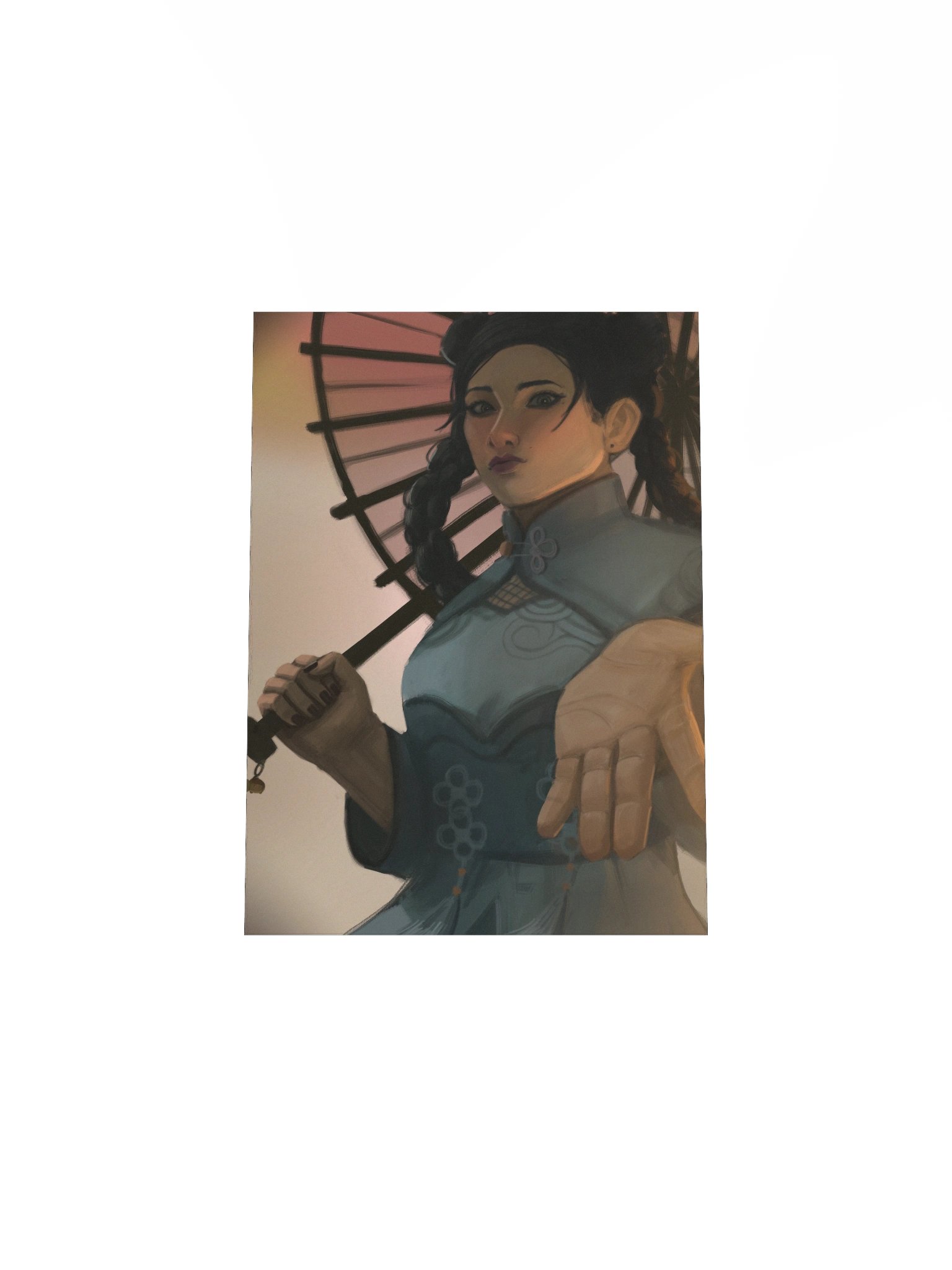 Girl with umbrella THE FINALS Matte art poster product image (5)