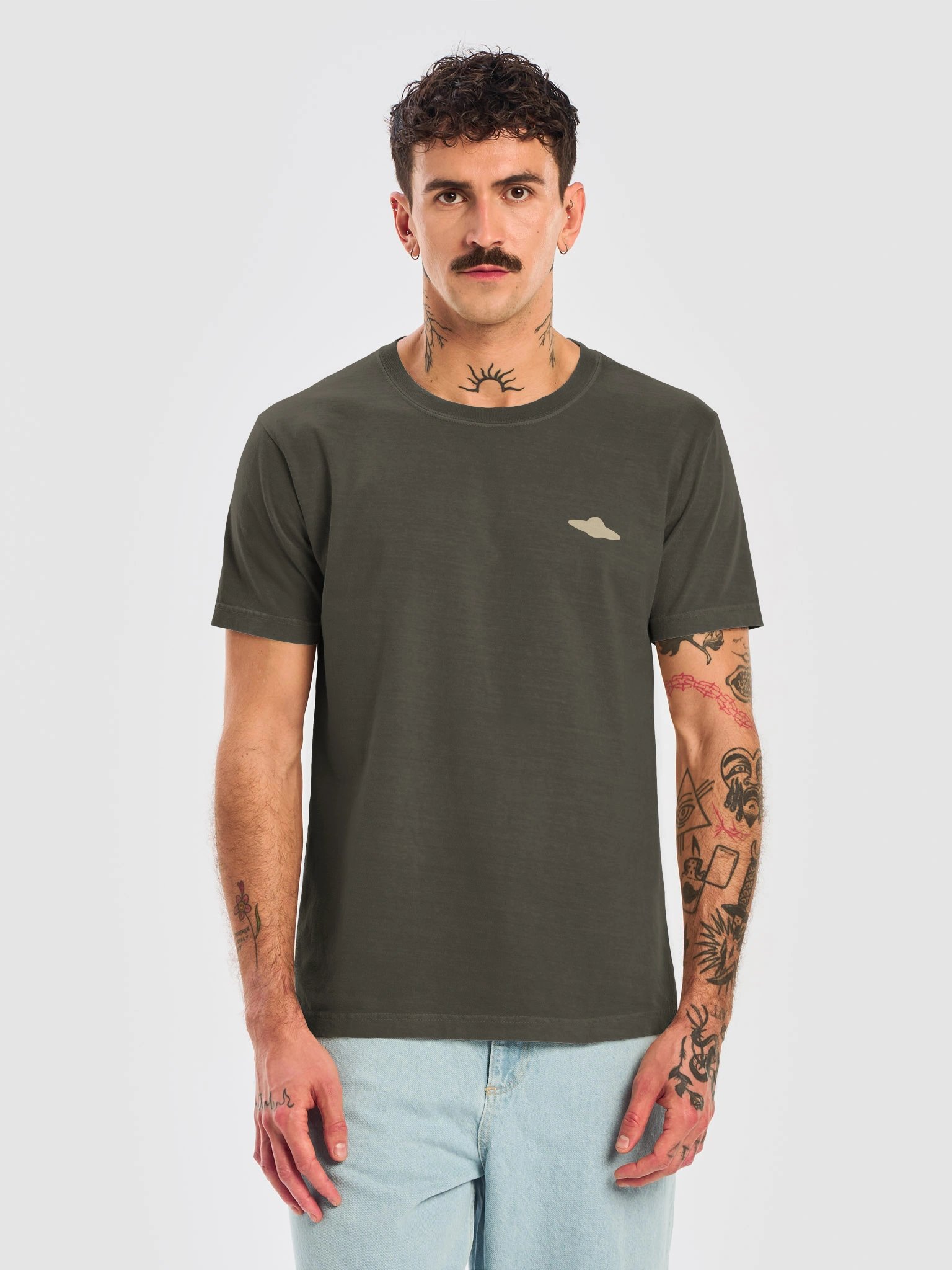 Spacecraft Convention Tee - Washed Charcoal & Creme product image (2)