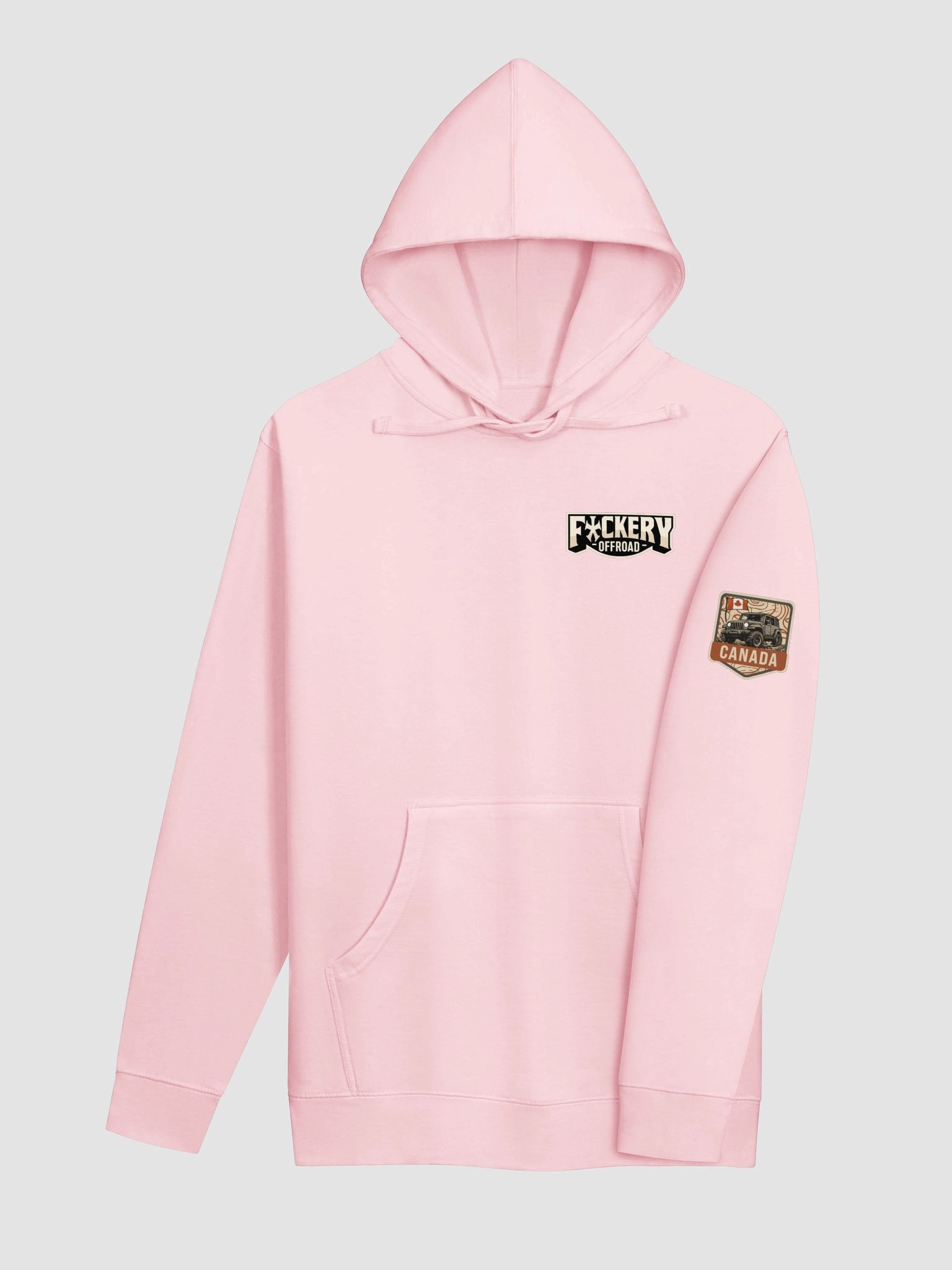 Ladies Pull-Over Hoodie with Fuckery Jeep Logo - Clean product image (4)