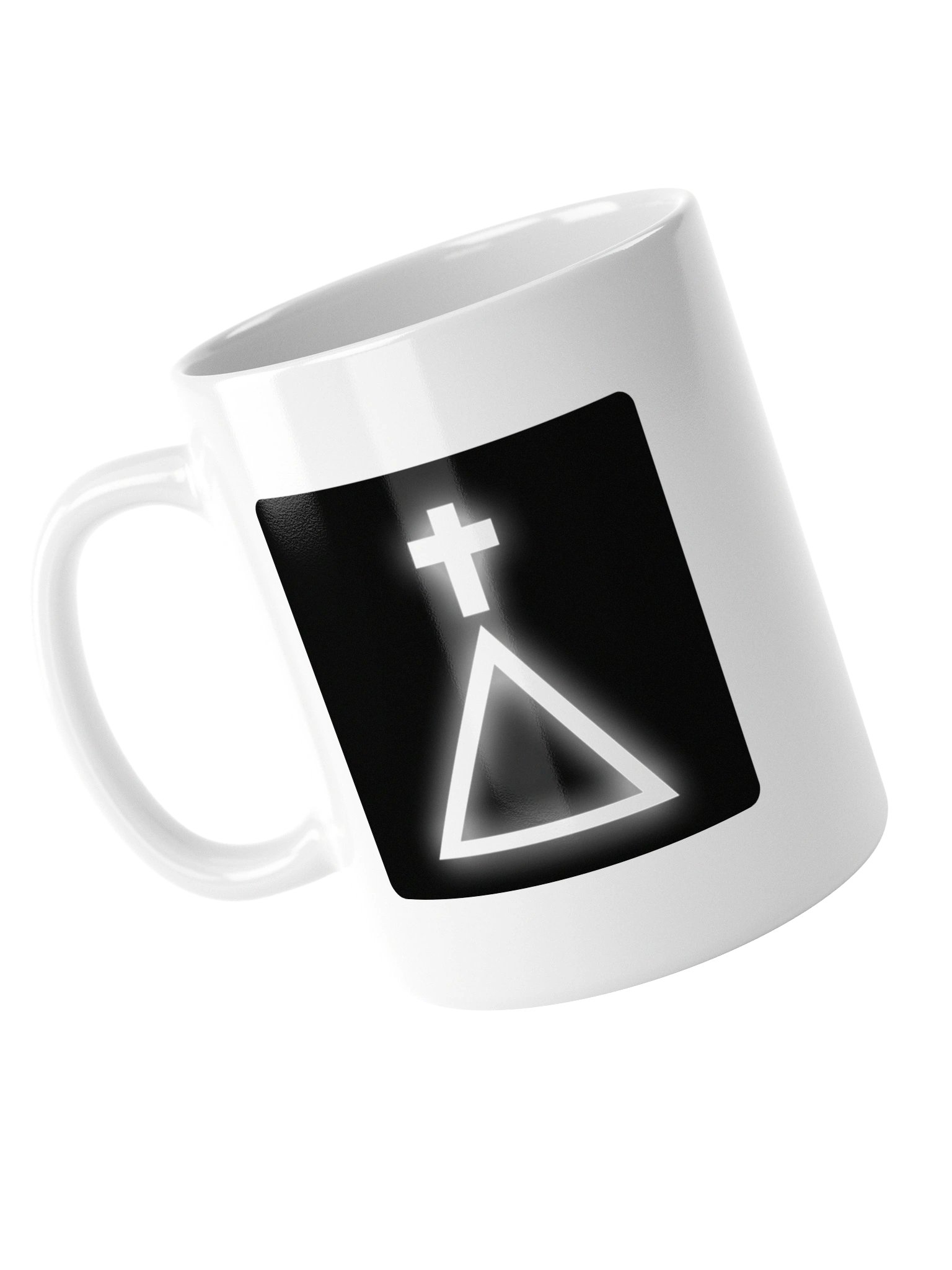 Golden Dawn Cross and Triangle White Mug product image (4)