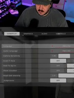 I wondered why it was off by default… in a horror game…. #fail #fyp #streamhighlights #funny