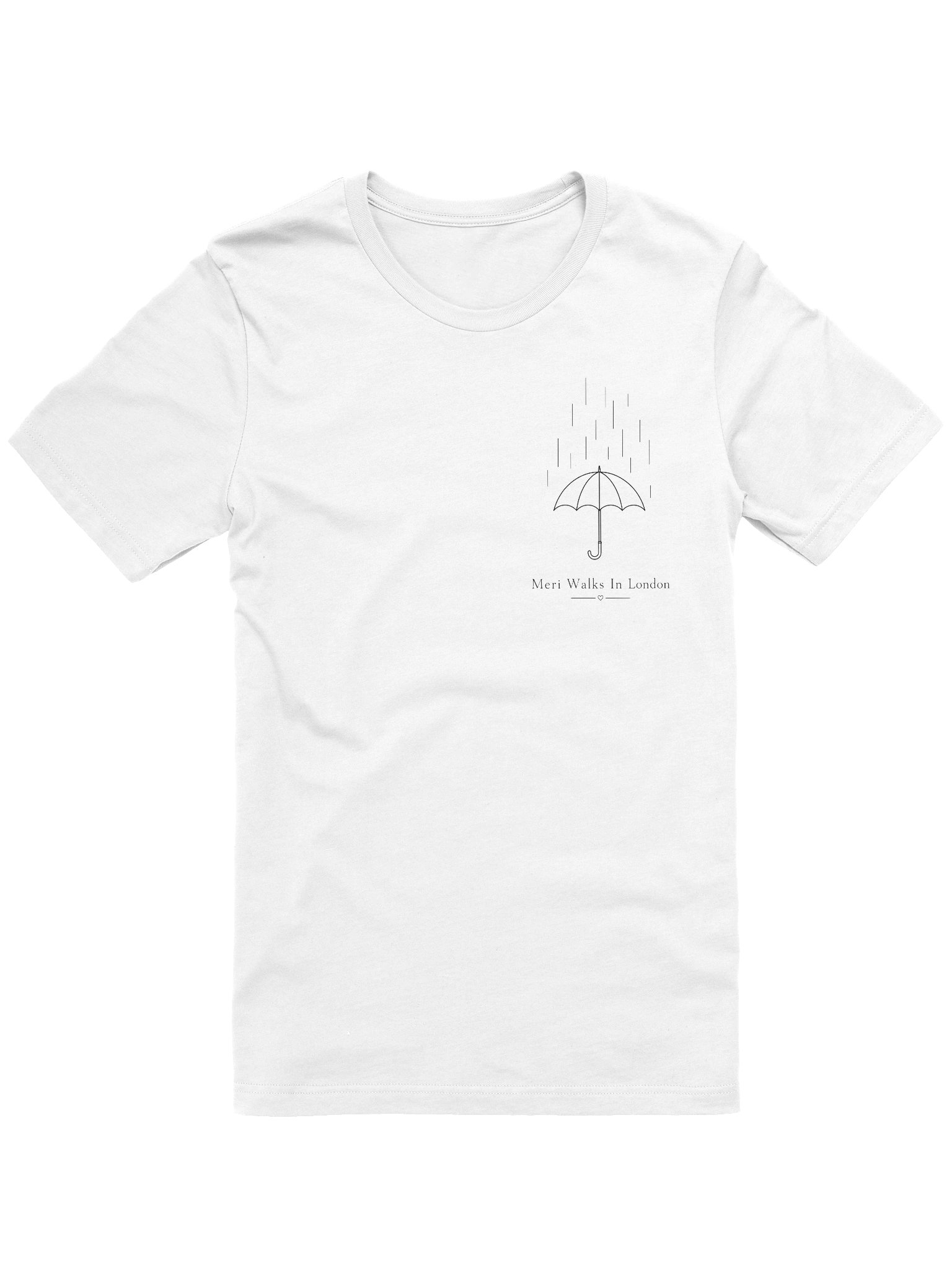 Bella+Canvas Supersoft T-Shirt | Minimal Umbrella Design W product image (1)