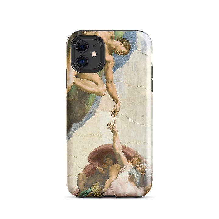 Michelangelo – The Creation of Adam (Sistine Chapel) iPhone® Tough Case product image (2)