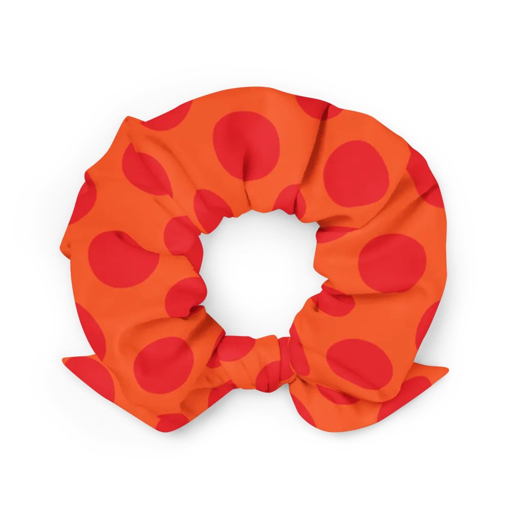 Red-Orange Polka Dots All-Over Scrunchie product image (2)