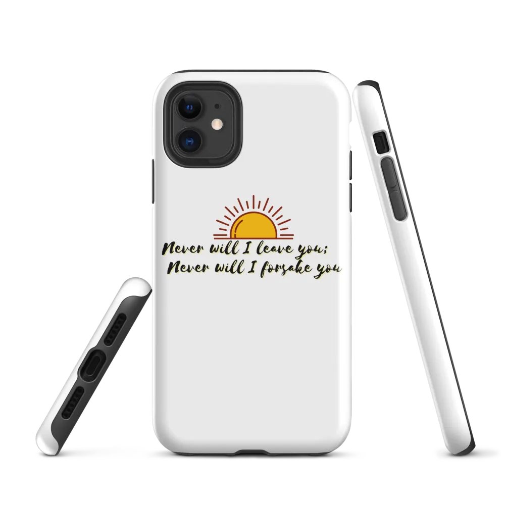 Never Will I leave you iPhone case product image (1)