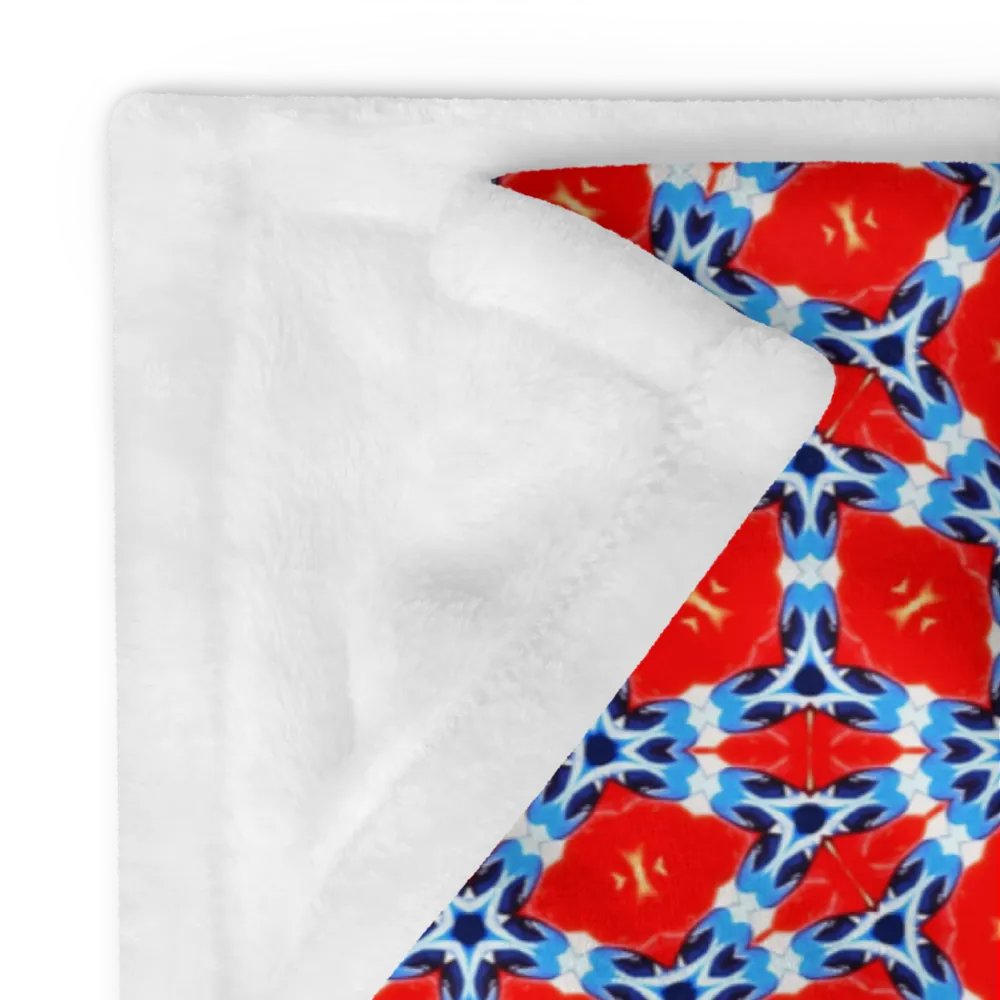 Blue & Red Diamond Throw Blanket product image (12)