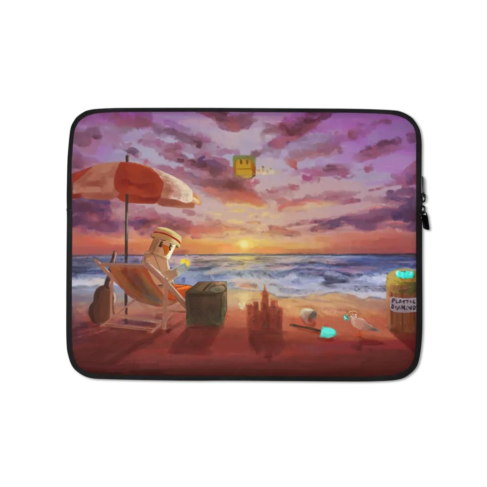 CringyGull Sunset Laptop Sleeve product image (1)