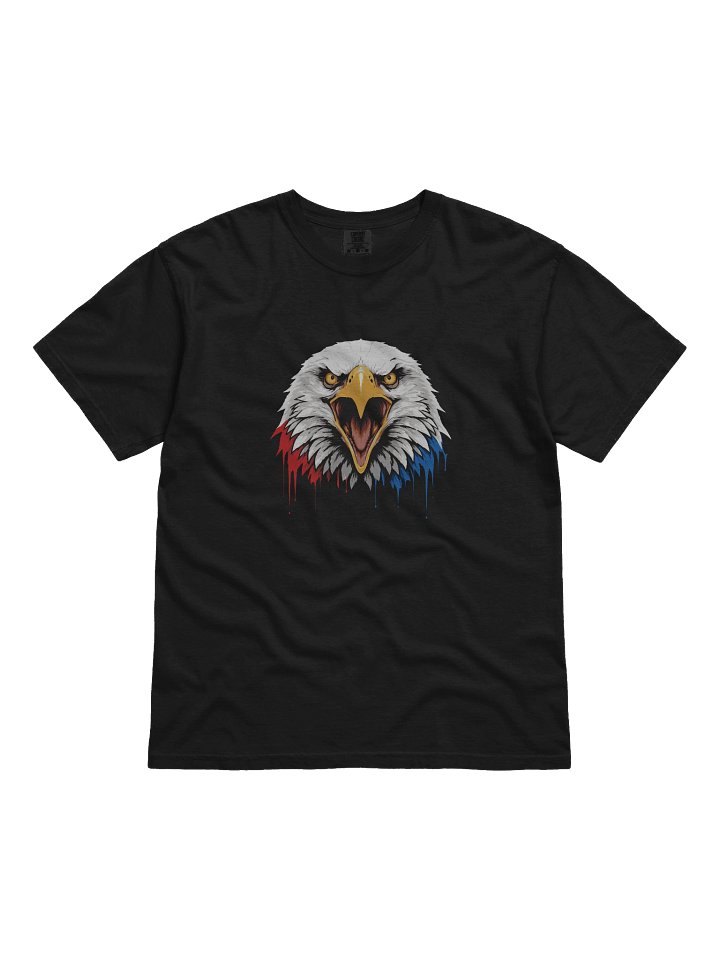Screaming Patriotic Eagle T-Shirt - Red White Blue Drip product image (1)
