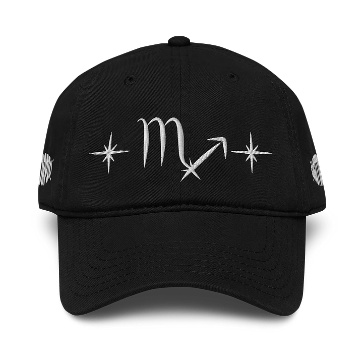 scorpio sagittarius cusp dad hat (white) product image (1)