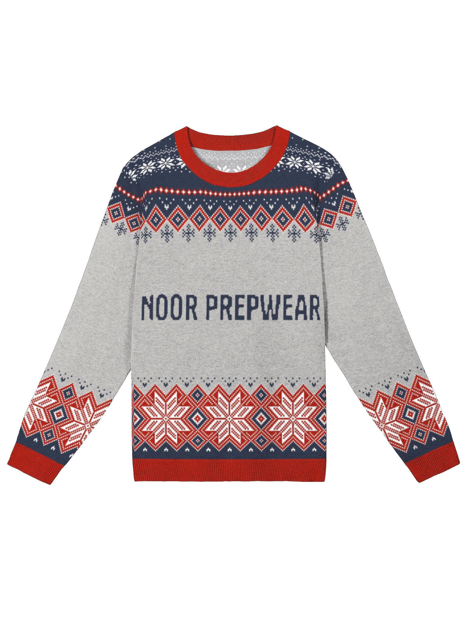 Noor Classic Geometric Snowflake Knit Sweater product image (1)