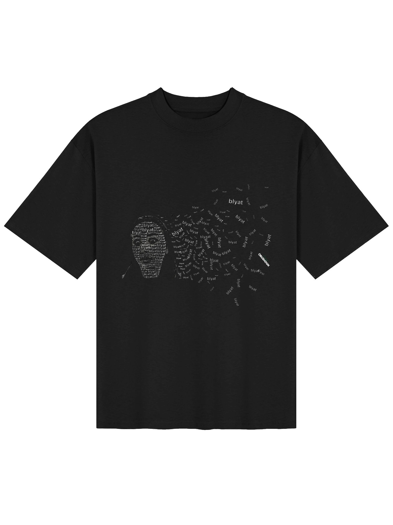 Obushook Glitch Matrix Tee White product image (5)