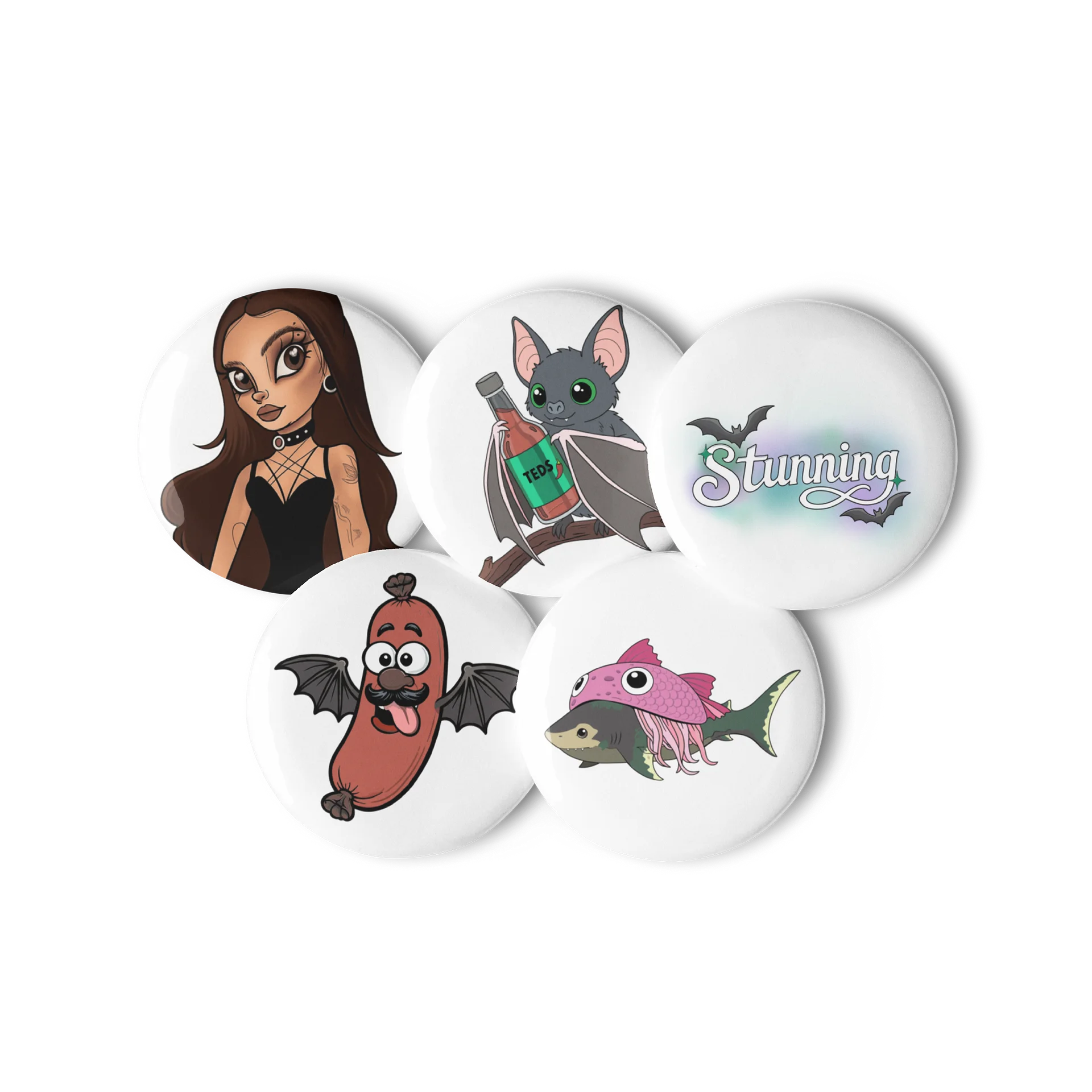 Pin Buttons - 5 set product image (2)