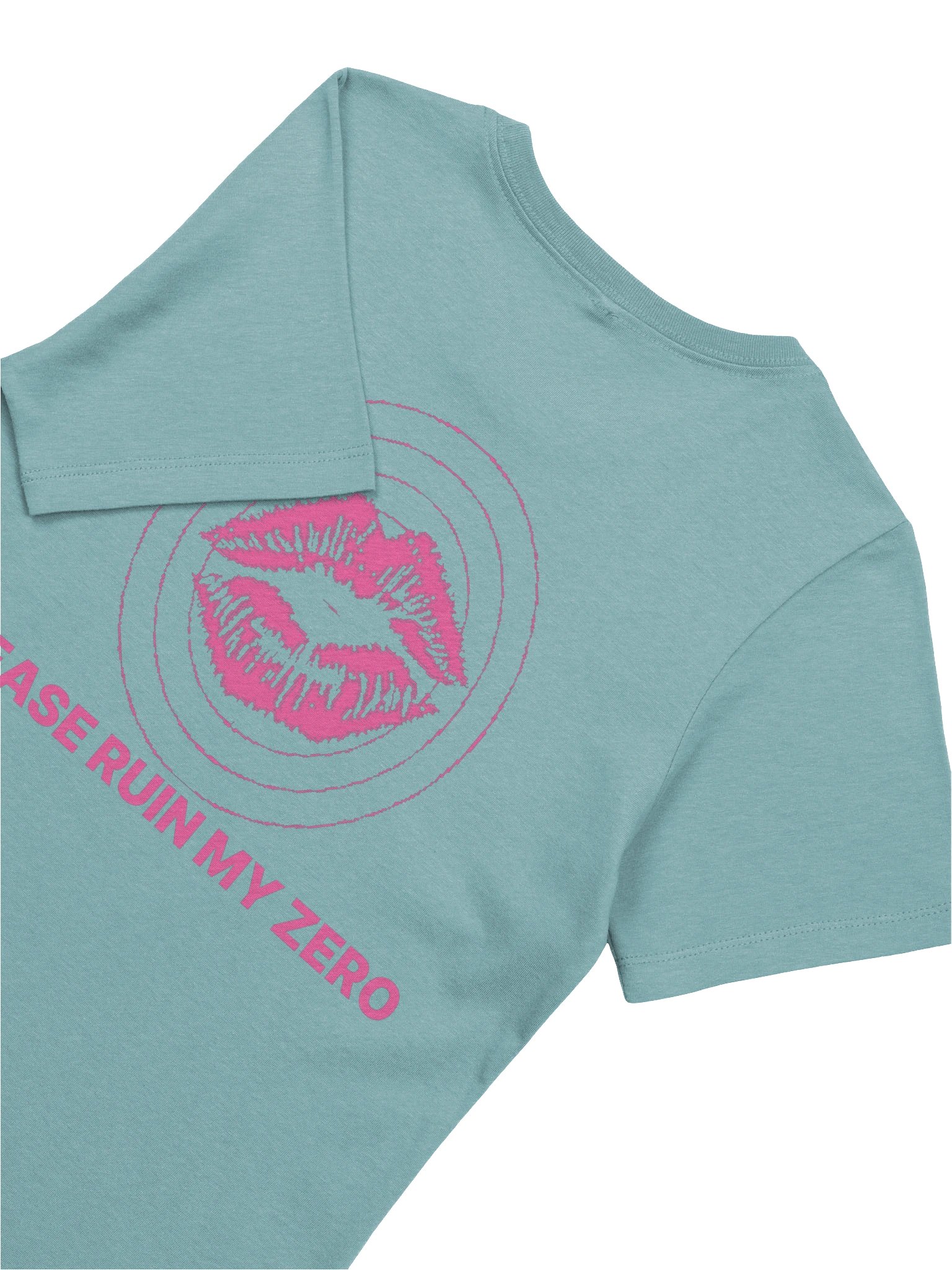No ShopCo Women's Heather Blue Lagoon Tee - Pink Artwork product image (6)