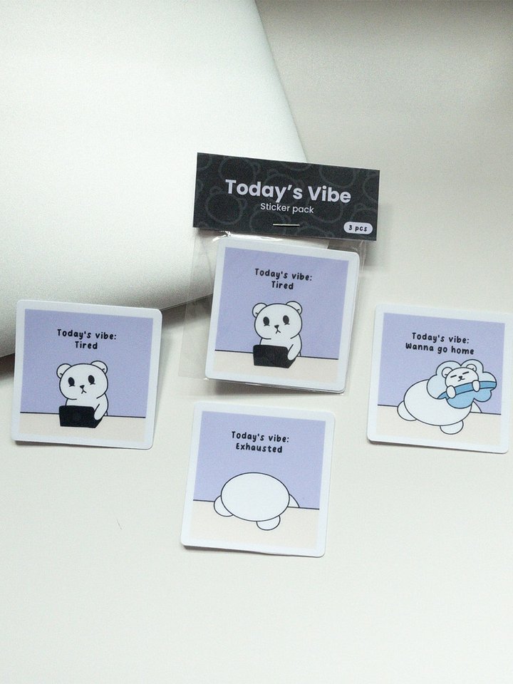 Today's vibe sticker pack product image (1)