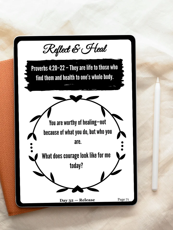 Healed & Held — 90-Day Devotional Journal for Healing & Wholeness | Faith-Based Christian Journal for Women | Printable PDF product image (2)