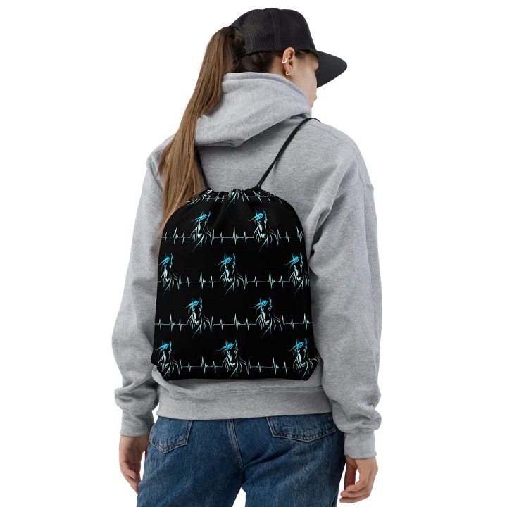 Horse Heartbeat All-Over Print Drawstring Bag product image (2)