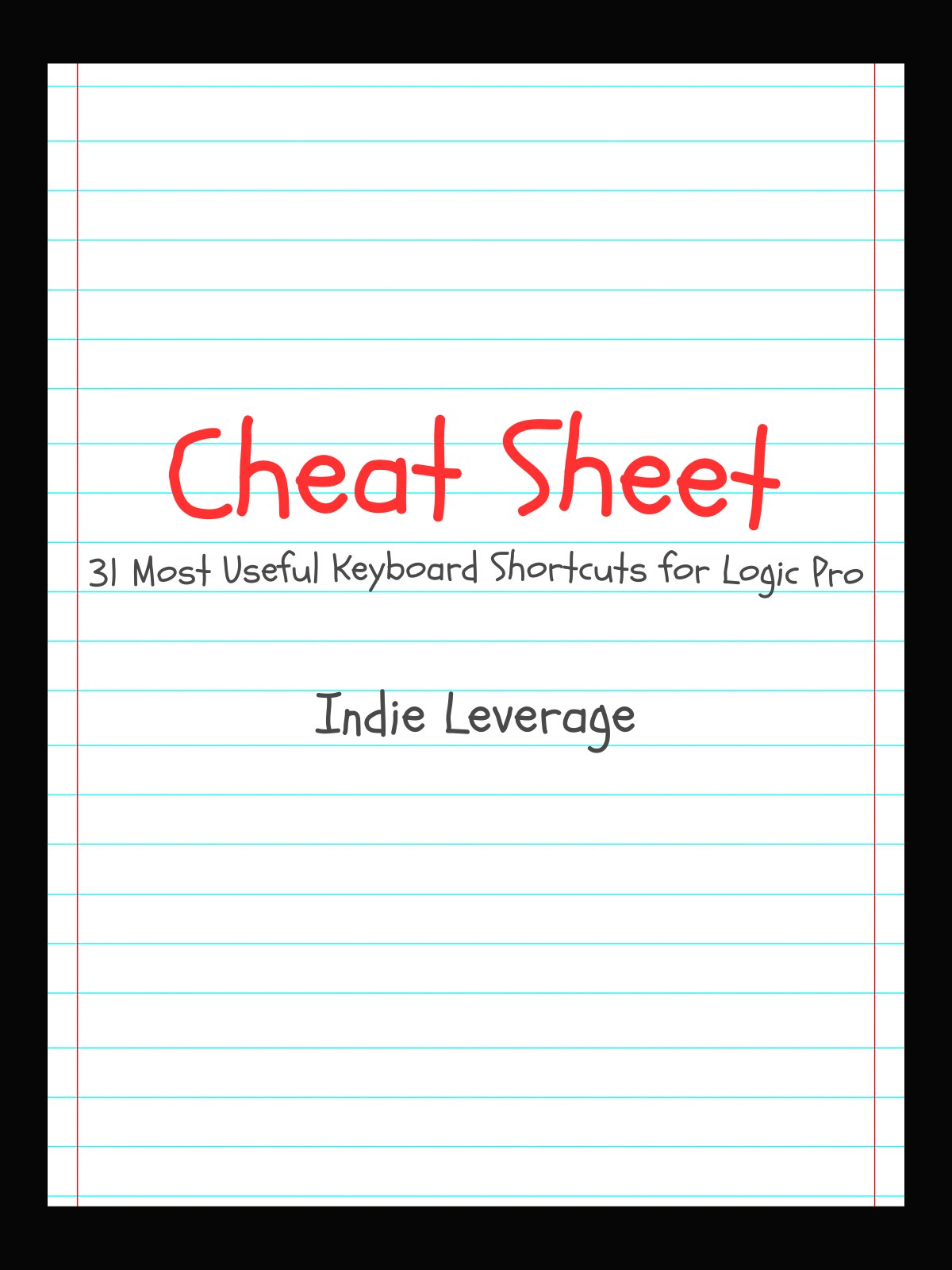 Keyboard Shortcuts for Logic Pro (Cheat Sheet) product image (1)