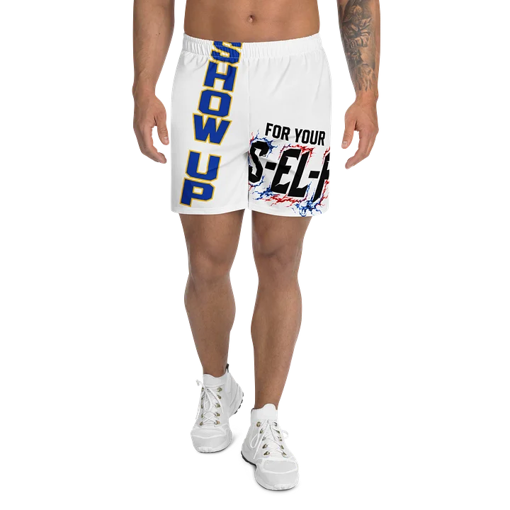 Show Up for Your S-EL-F — WholelyVerse Athletic Shorts product image (1)
