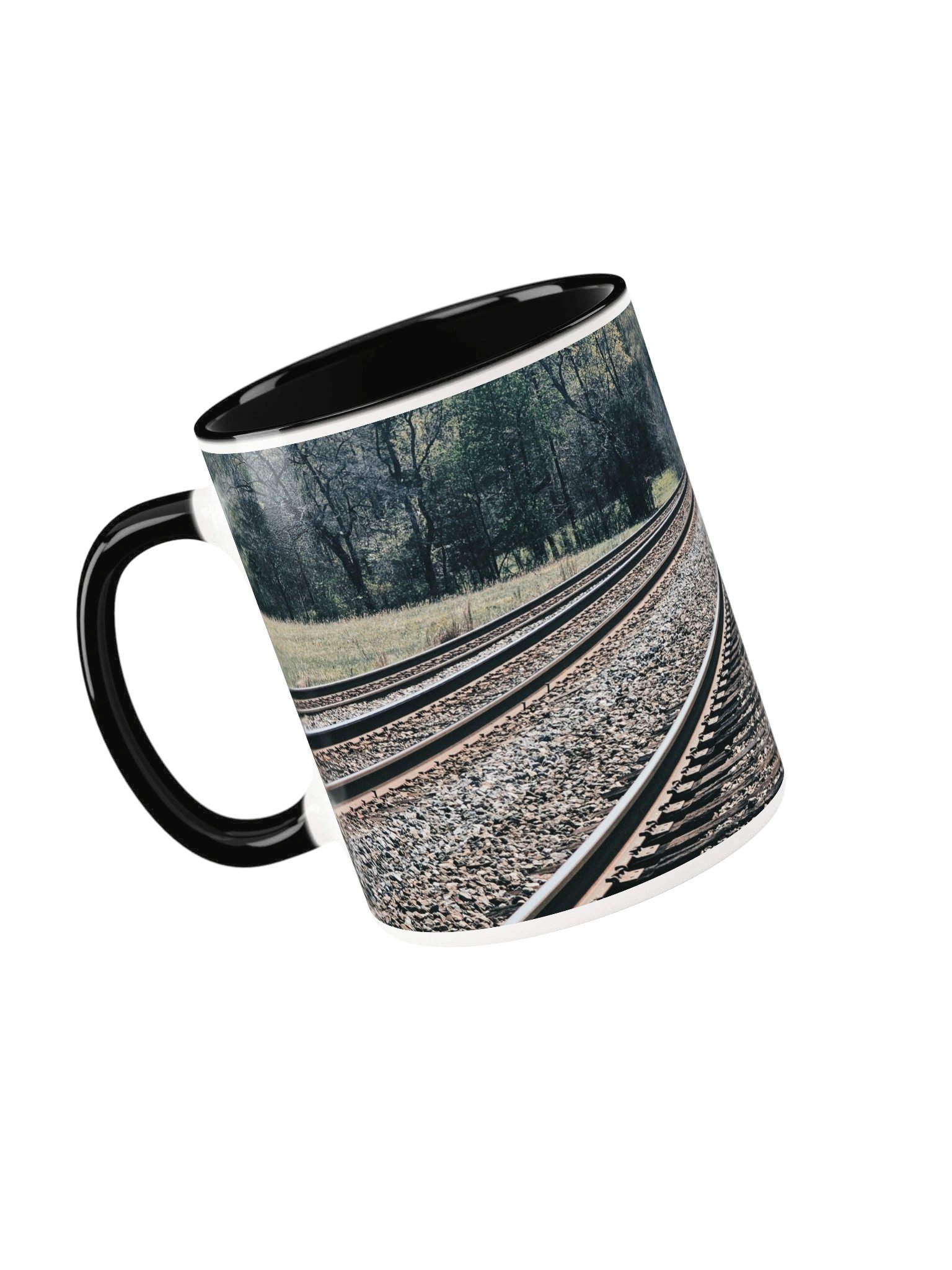 Tracks Into the Forest 2-tone Ceramic Mug product image (11)