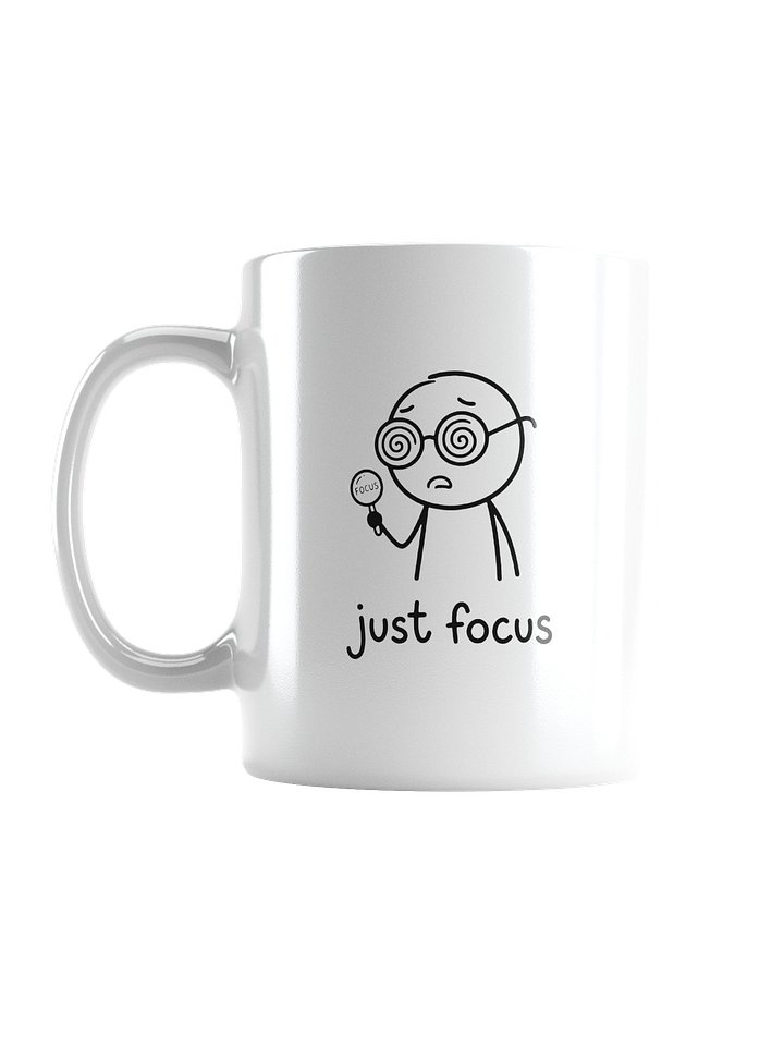 Just Focus Mug, Anti Distraction Coffee Cup, Deep Work Mindset Mug, Productivity Gift, Minimalist Office Mug, ADHD Friendly Work Accessories, Overthinker Gift product image (1)